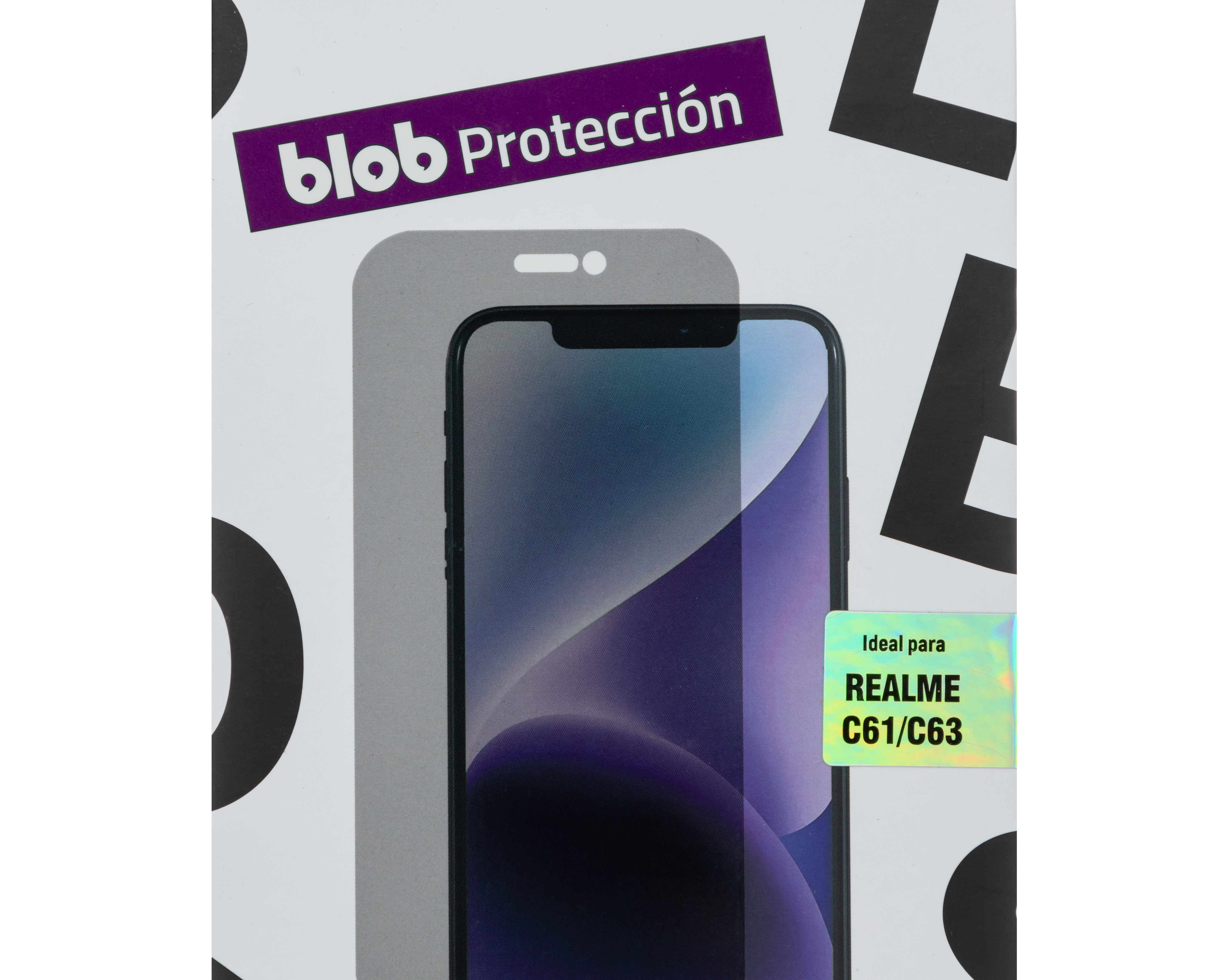 Foto 4 pulgar | Foto 3 | Protector de Pantalla de Privacidad Blob para Realme C61 y C63