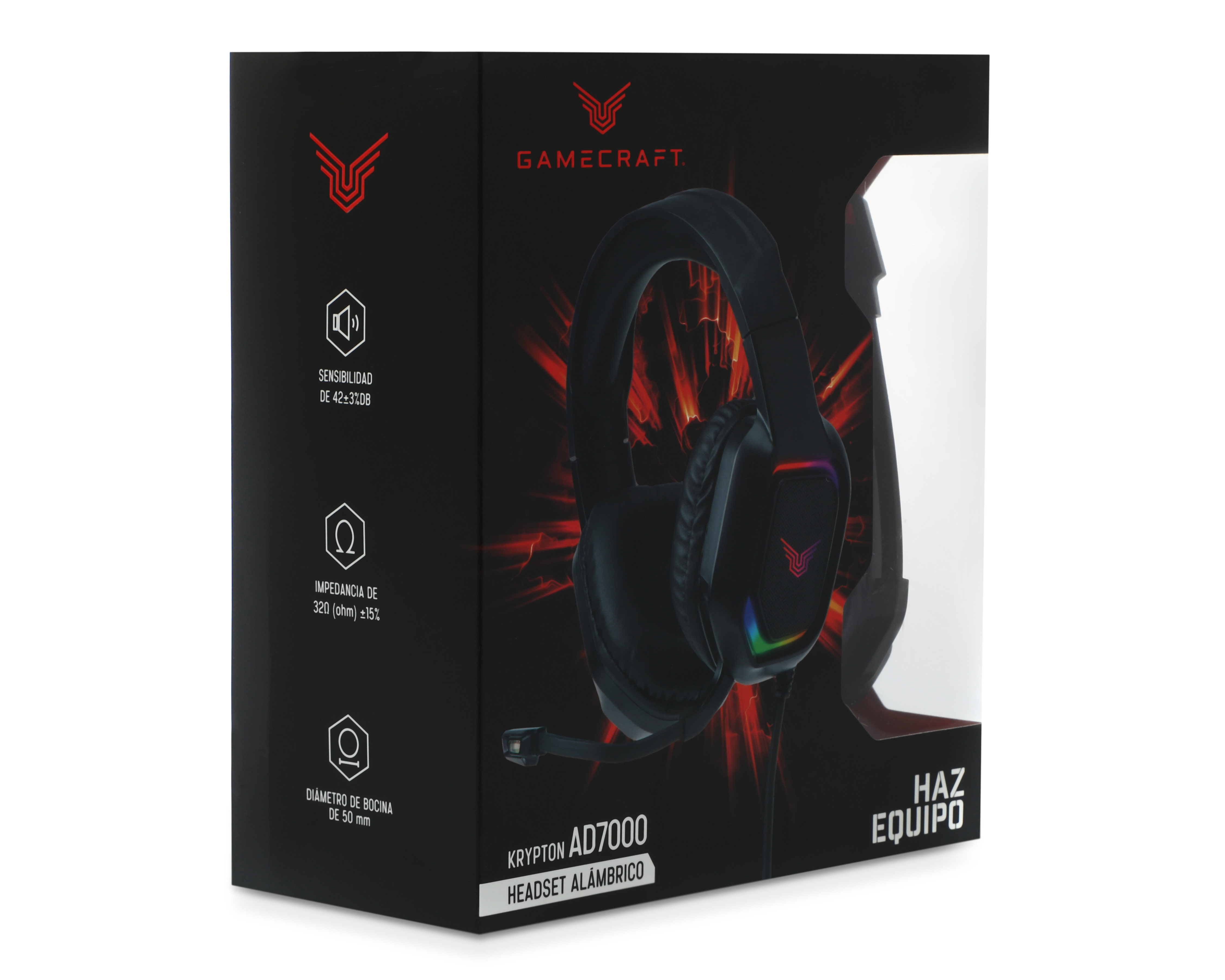 Audífonos de Diadema Gamecraft con Micrófono Krypton AD7000