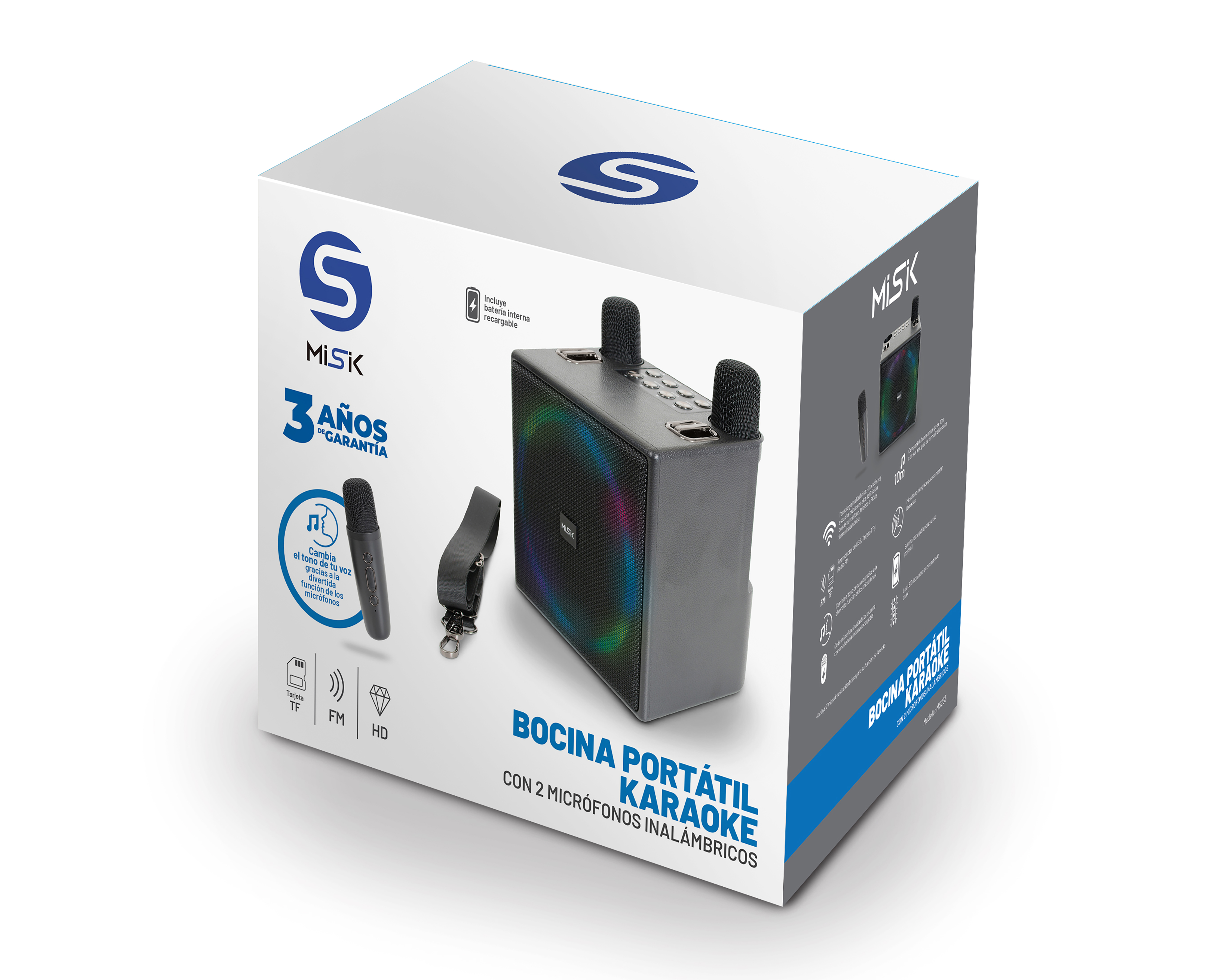 Foto 9 pulgar | Foto 8 | Bocina Bluetooth Misk MS233 800 Watts con Karaoke