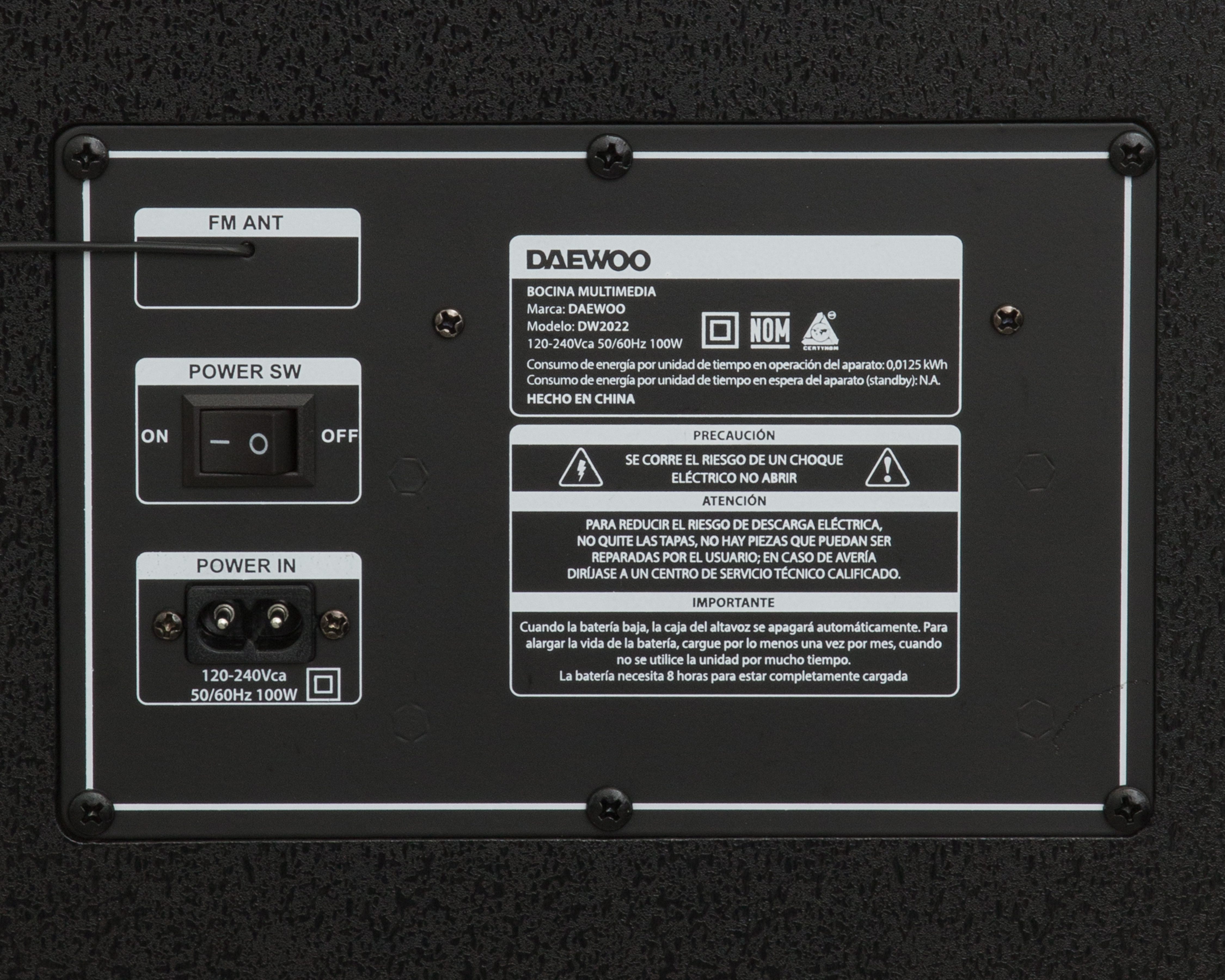 Foto 4 | Foto 4 | Bocina Bluetooth Daewoo DW2022 100 W Torre de Sonido