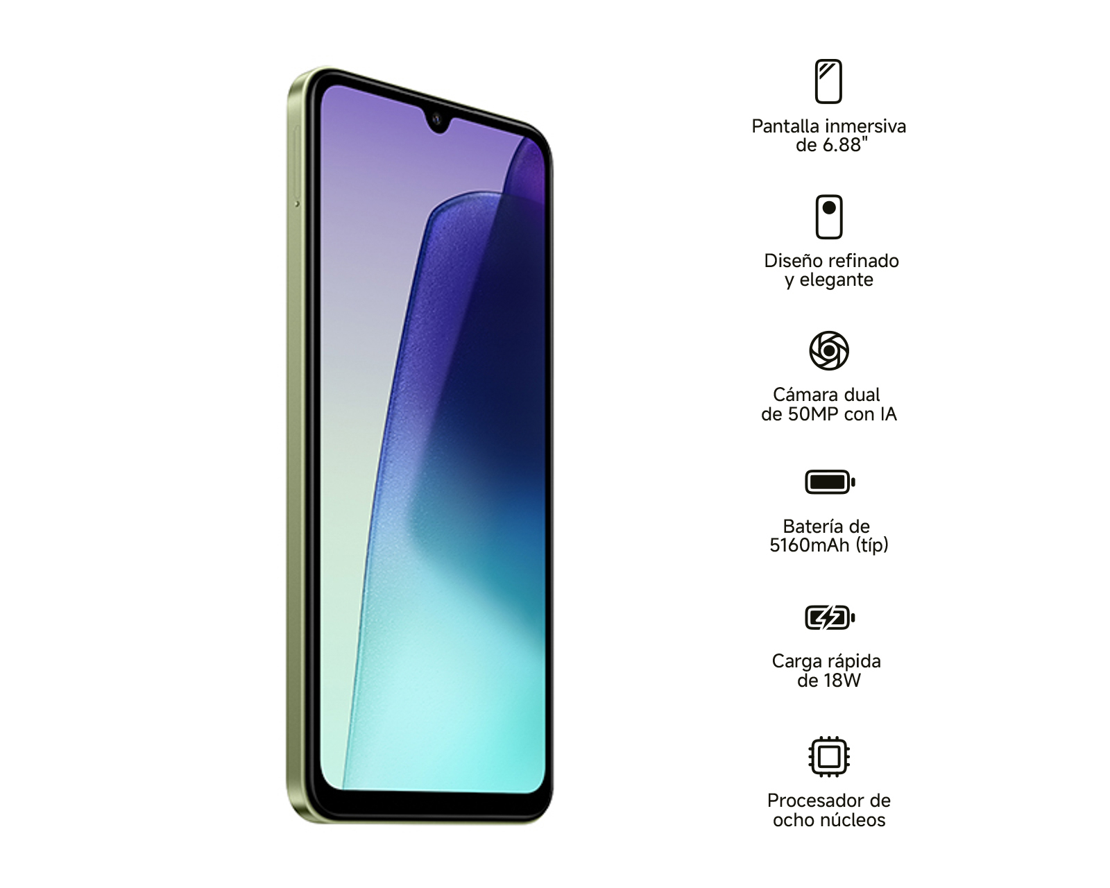 Foto 6 | Foto 6 | Telcel Xiaomi Redmi 14C 128 GB Verde