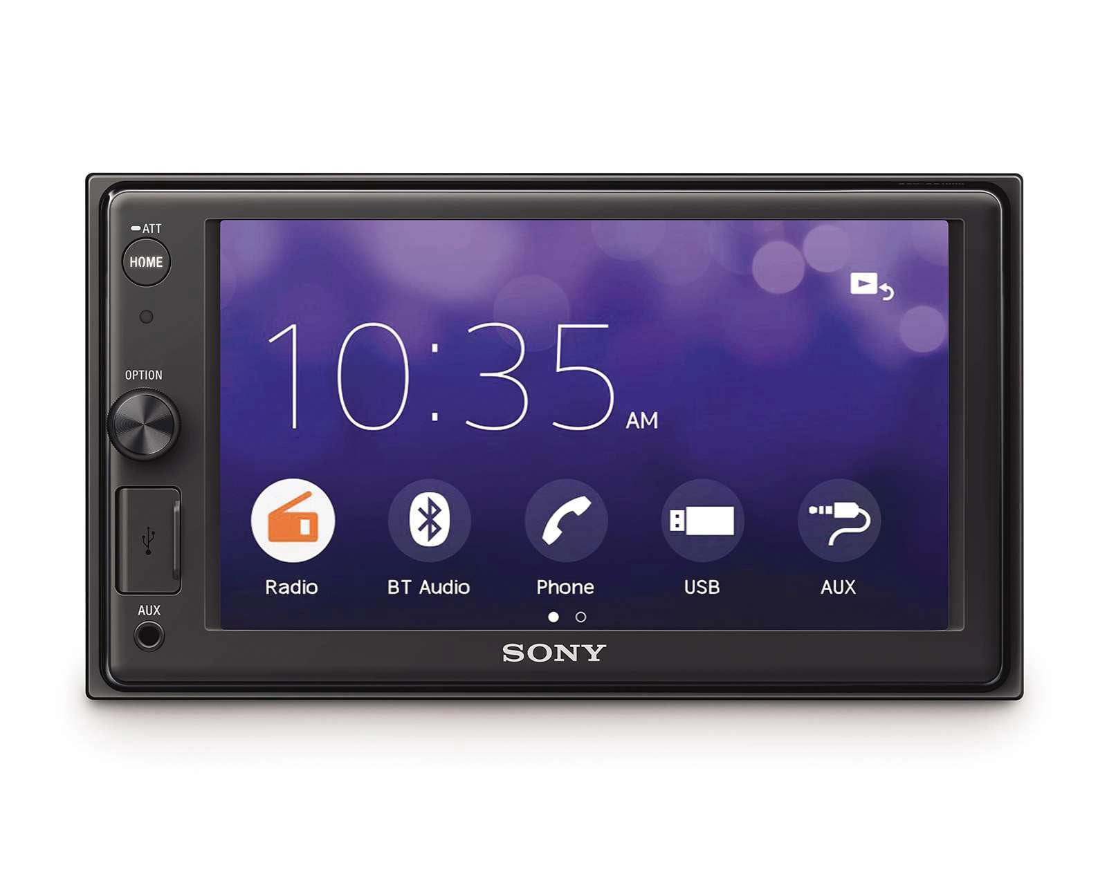 Autoestéreo Sony Multimedia Sin CD XAV-1500//Q LA de 6.2' Bluetooth Compatible con Cámara de Reversa Negro