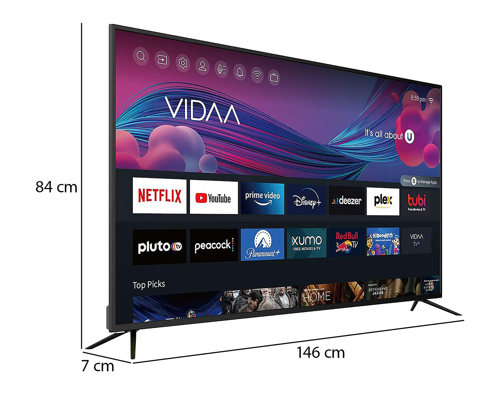Foto 6 | Foto 6 | Pantalla Smart TV EVL LED 65 Pulgadas Ultra HD 4K 65EVLS4