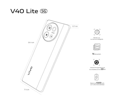 Foto 7 | Foto 7 | AT&T vivo V40 Lite 256 GB Negro