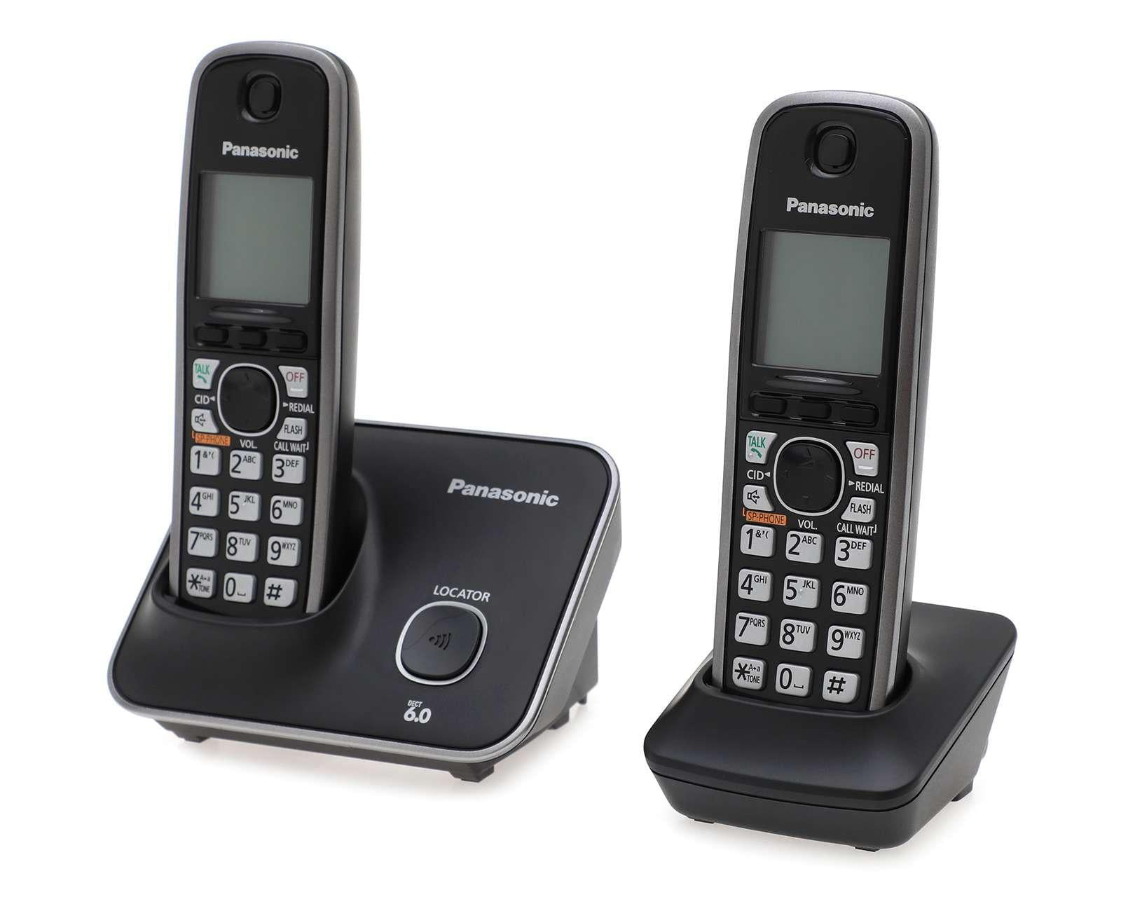 Foto 3 pulgar | Foto 2 | Teléfono Inalámbrico Panasonic KX-TG4112MEB Negro 2 Auriculares