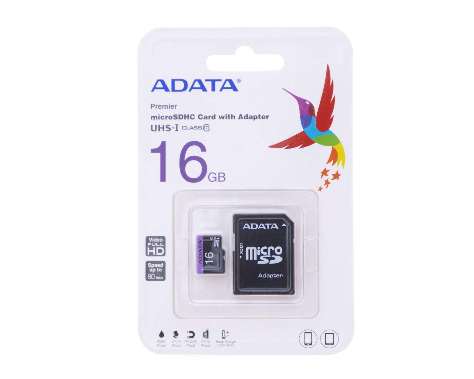 Foto 2 pulgar | Foto 1 | Memoria MicroSD Adata 16 GB 10