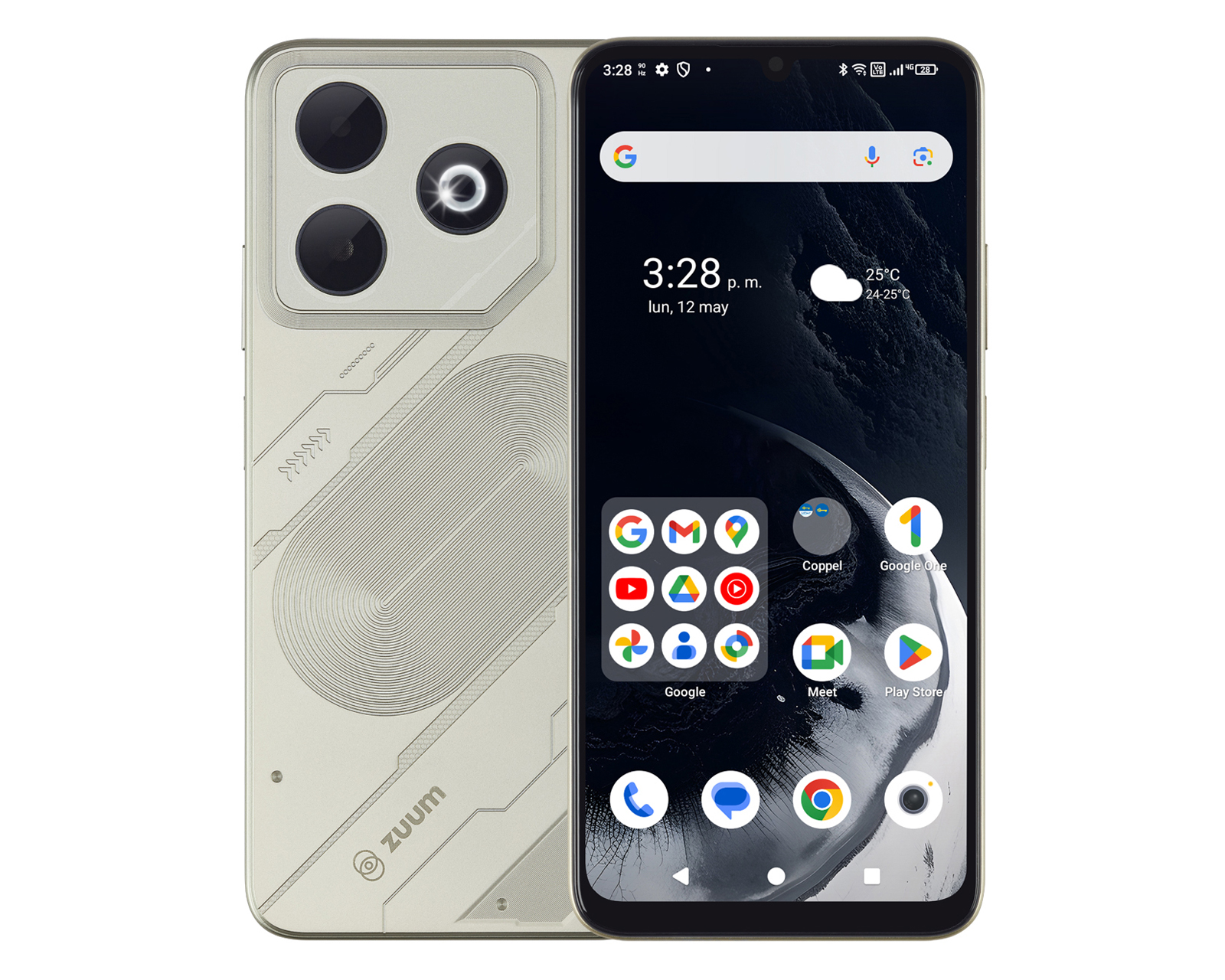 Celular Zuum Aura Z3 Liberado 128 GB Dorado