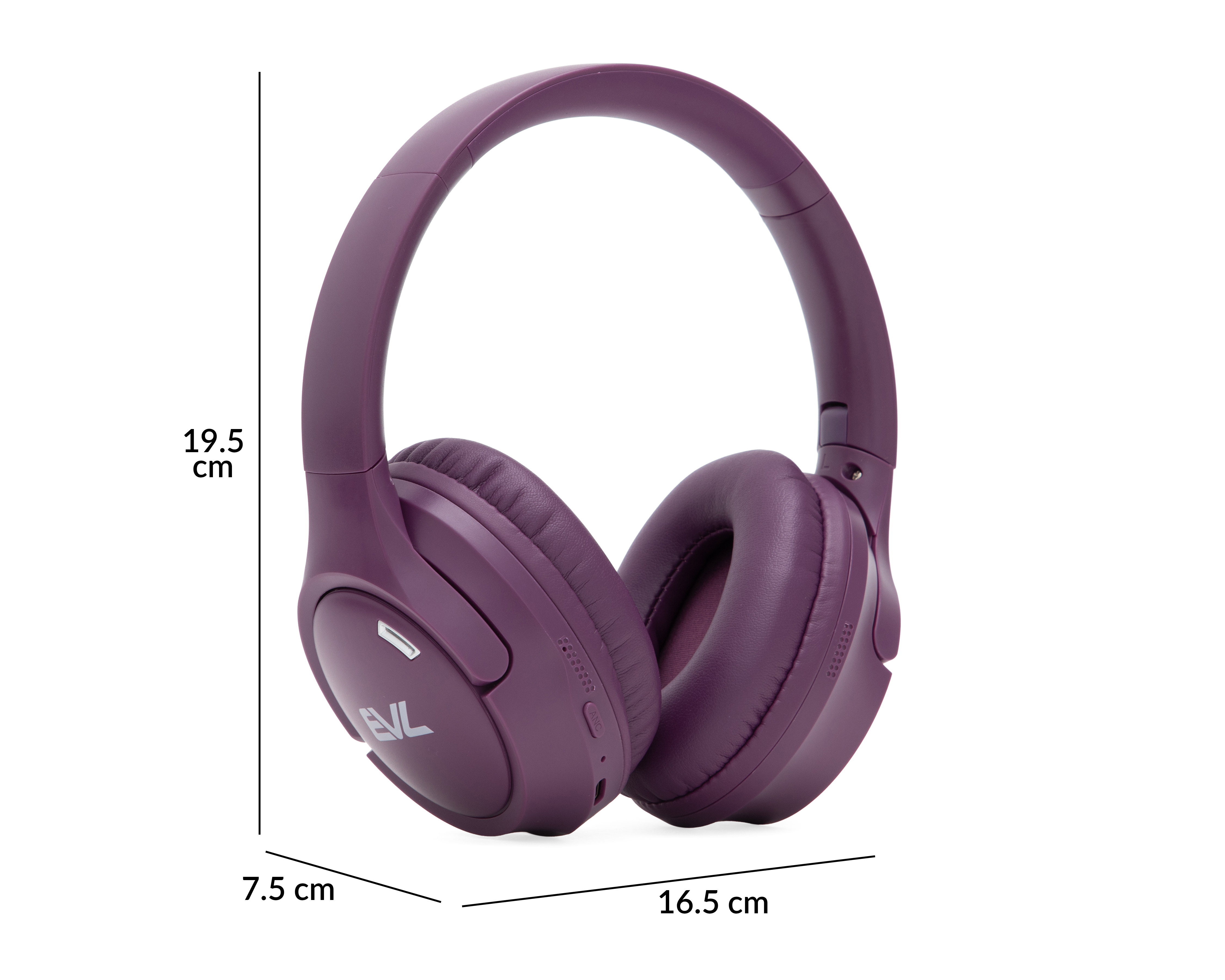 Foto 8 | Foto 8 | Audífonos de Diadema Inalámbricos EVL LUXDNC24 con Cancelación Activa de Ruido