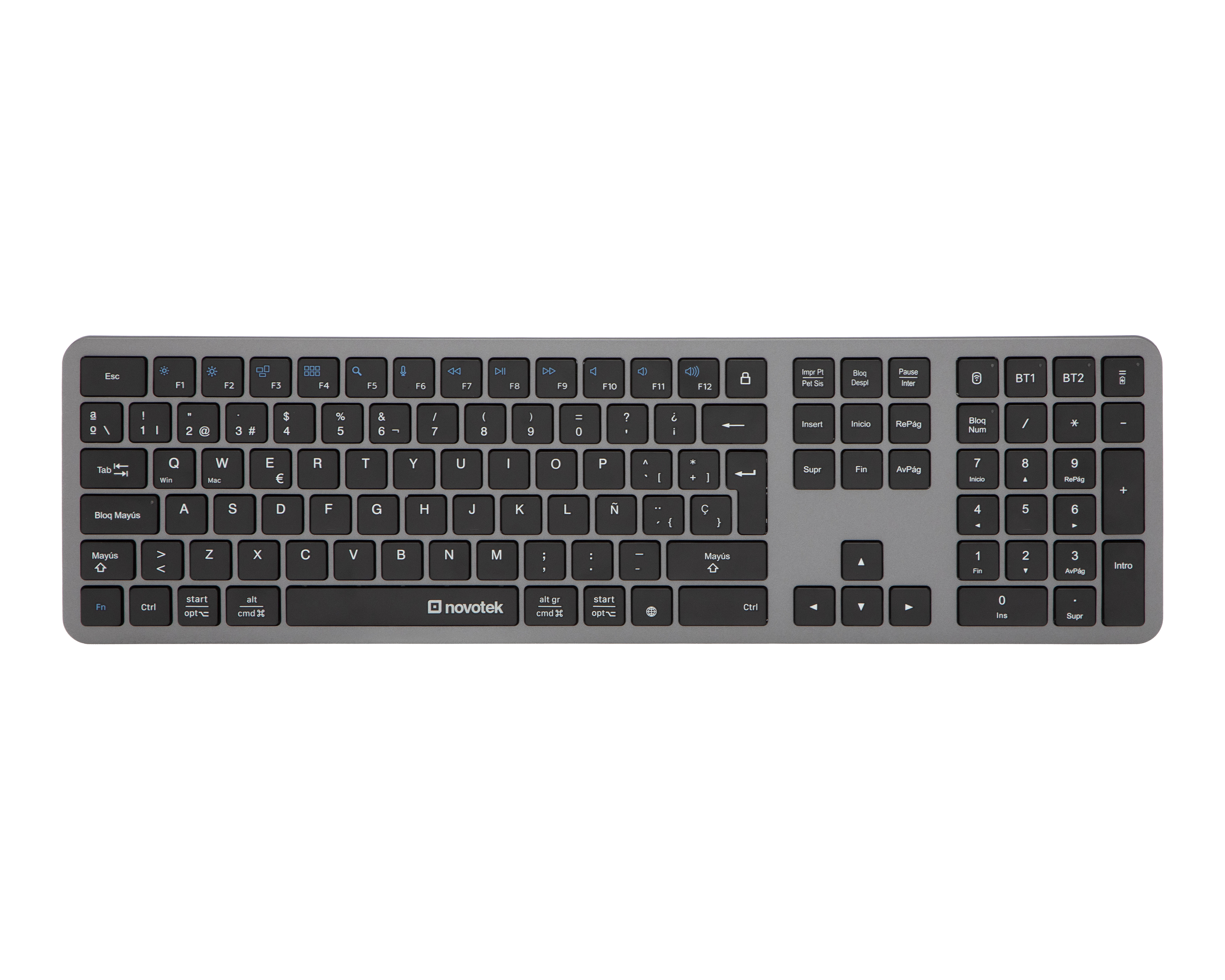 Foto 3 pulgar | Foto 2 | Teclado Inalámbrico Bluetooth Novotek TI-170