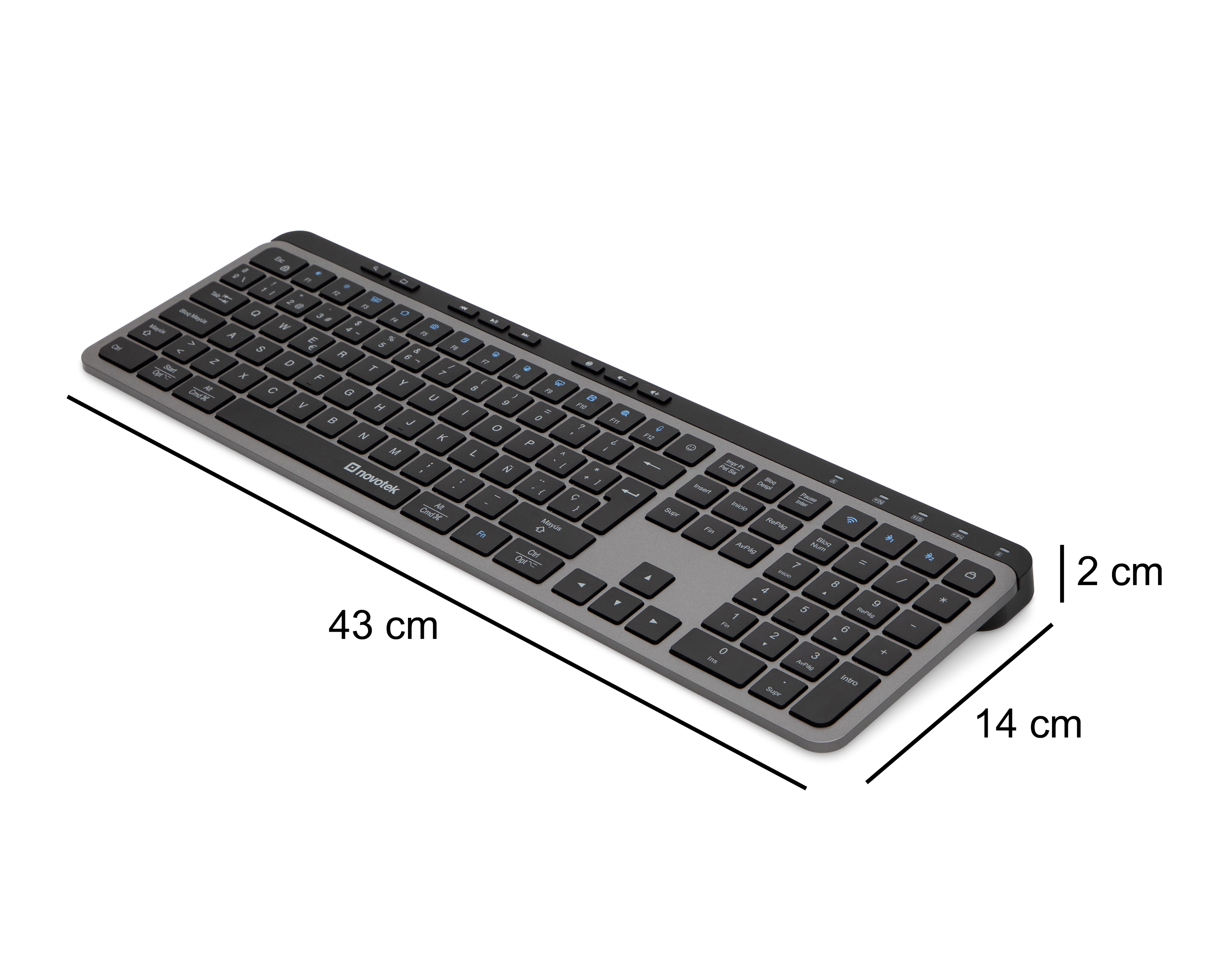 Foto 6 pulgar | Foto 5 | Teclado Inalámbrico Bluetooth Novotek TI-180