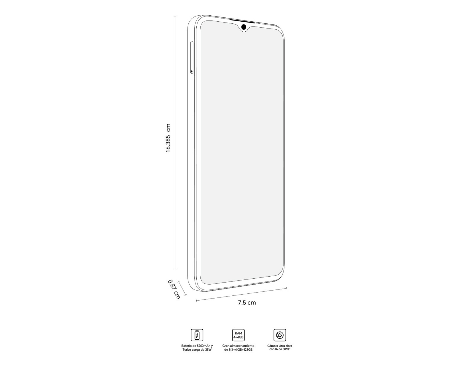 Foto 7 | Foto 7 | Telcel Honor X5B 128 GB Azul