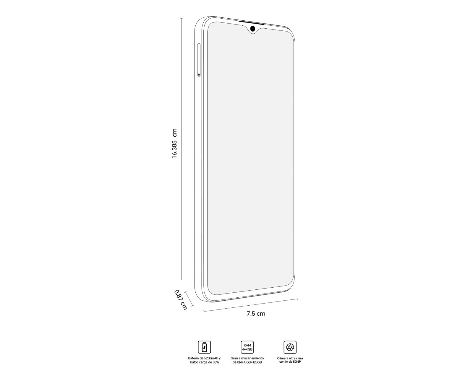 Foto 7 pulgar | Foto 6 | Telcel Honor X5B 128 GB Negro