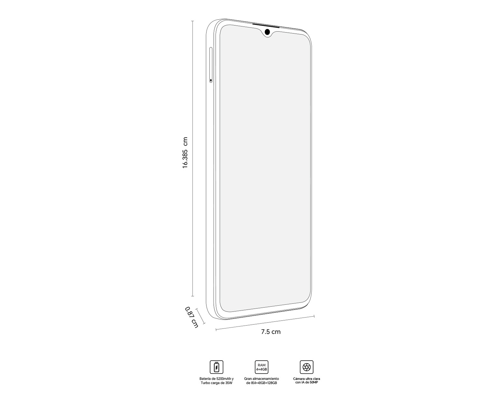 Foto 8 | Foto 8 | AT&T/Unefon Honor X5B 128 GB Negro