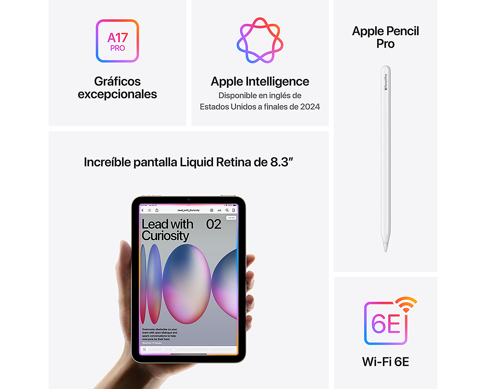 Foto 7 | Foto 7 | iPad Mini 7 8.3 Pulgadas 128 GB Morado