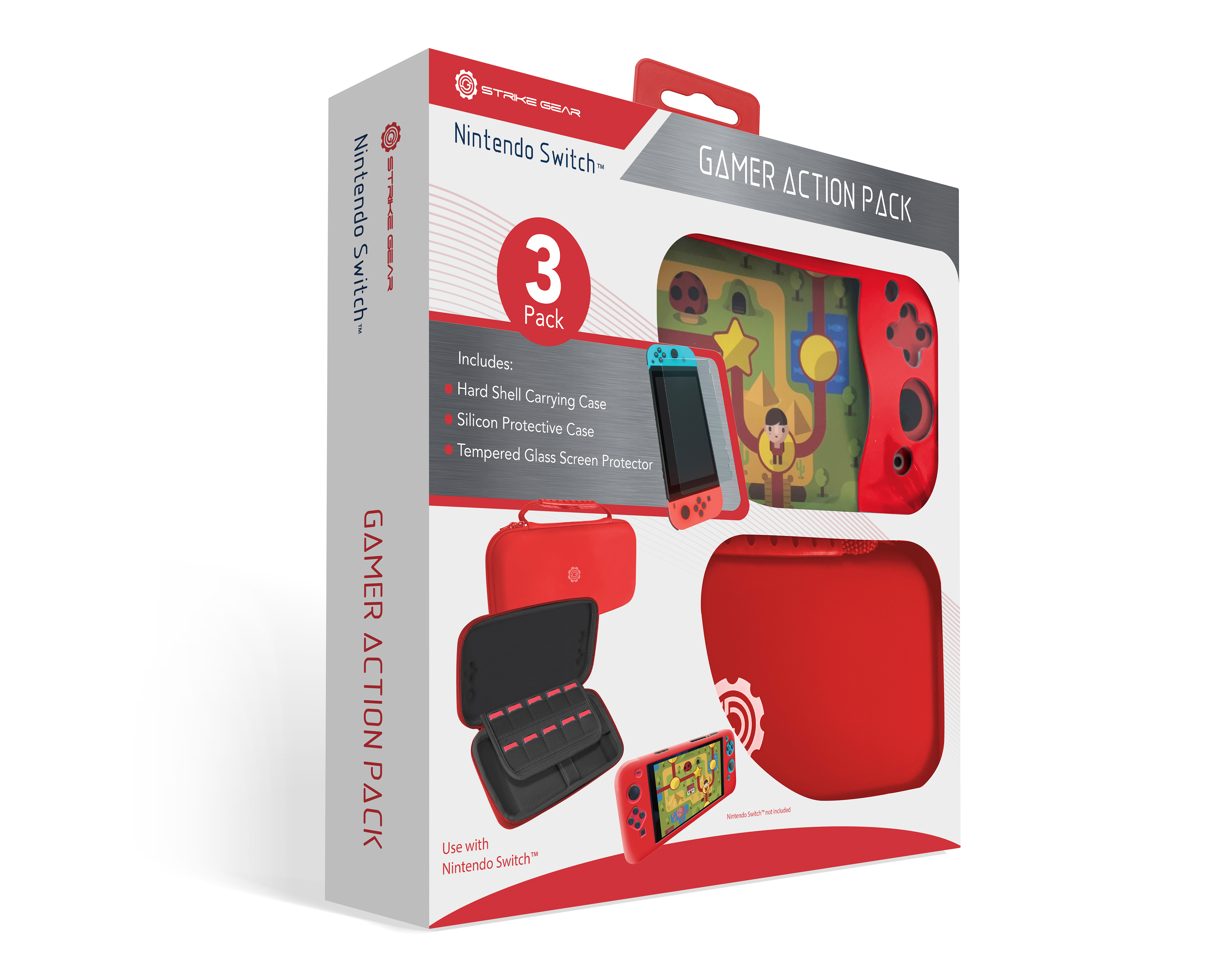 Kit para Nintendo Switch Acellories Rojo