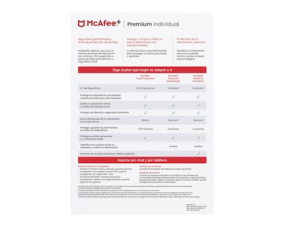 Foto 3 | Foto 3 | Antivirus McAfee Plus Premium Dispositivos Ilimitados Suscripción de 1 Año