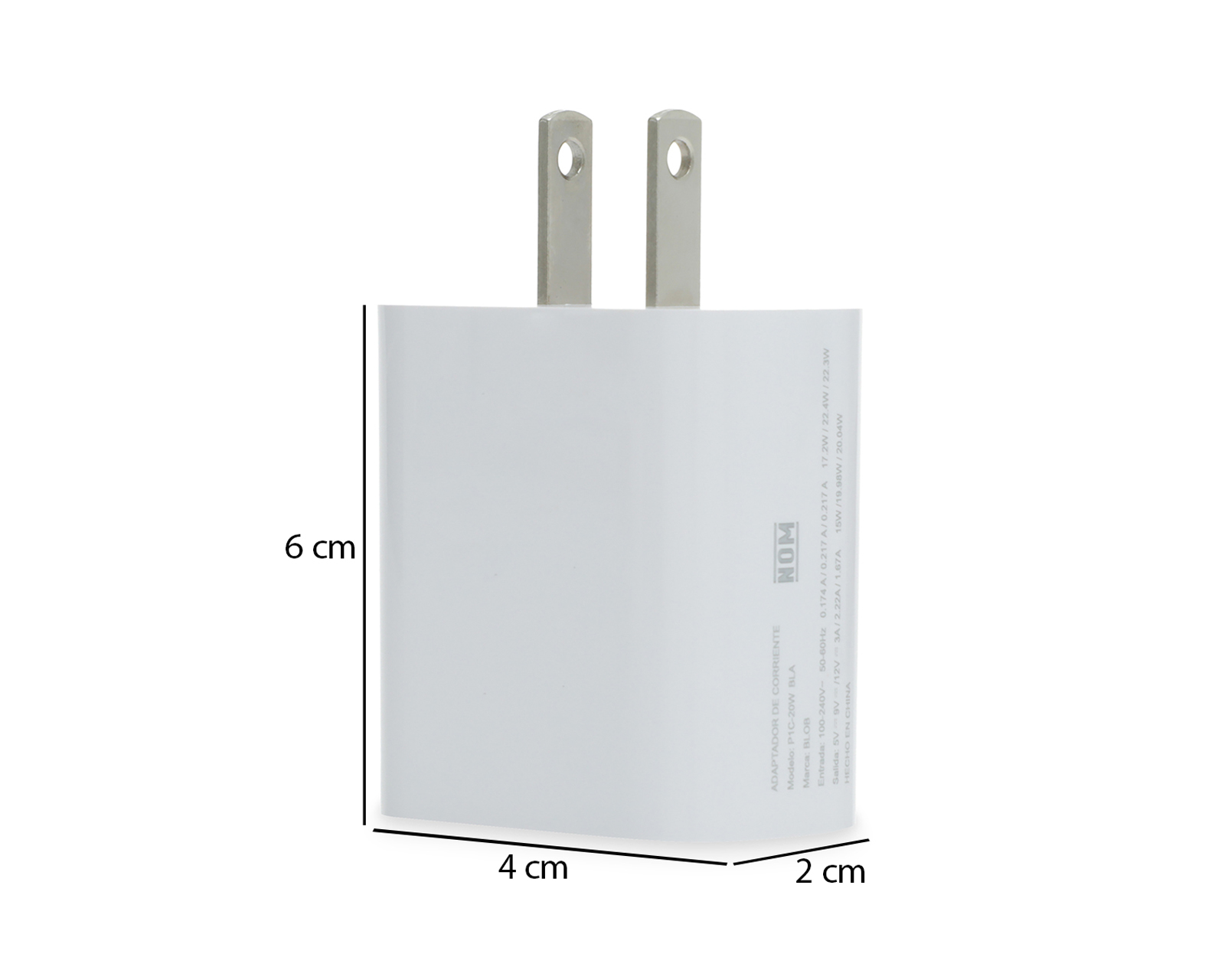 Foto 5 | Foto 5 | Adaptador de Corriente Blob Tipo C de 20 W