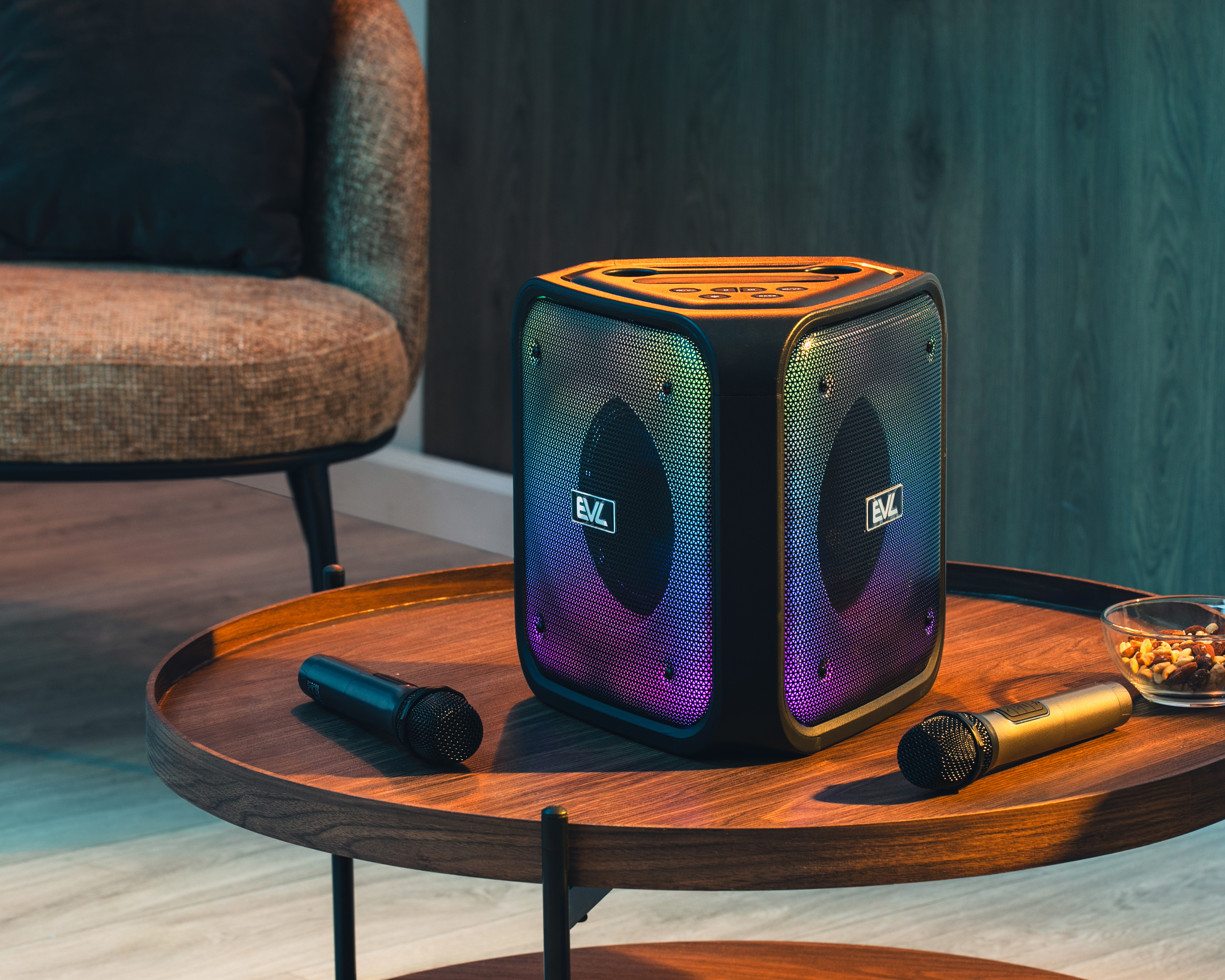 Foto 10 pulgar | Foto 9 | Bocina Bluetooth EVL BB-001 35 W con Luz LED