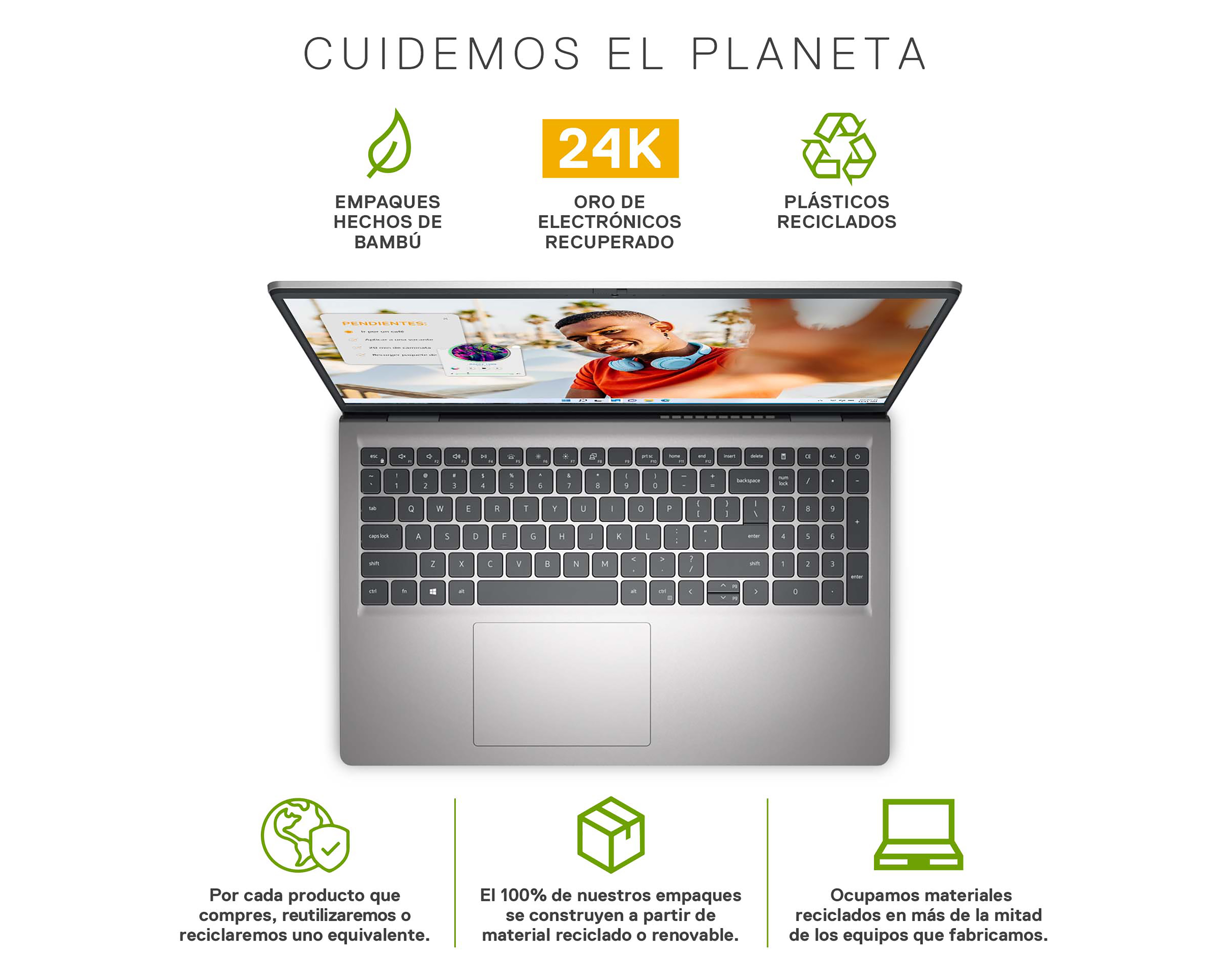 Foto 7 pulgar | Foto 6 | Laptop Dell Inspiron 3520 15.6 Pulgadas Windows 11 Intel Core i7 16 GB 512 GB SSD Plateado + Microsoft 365 por 1 año