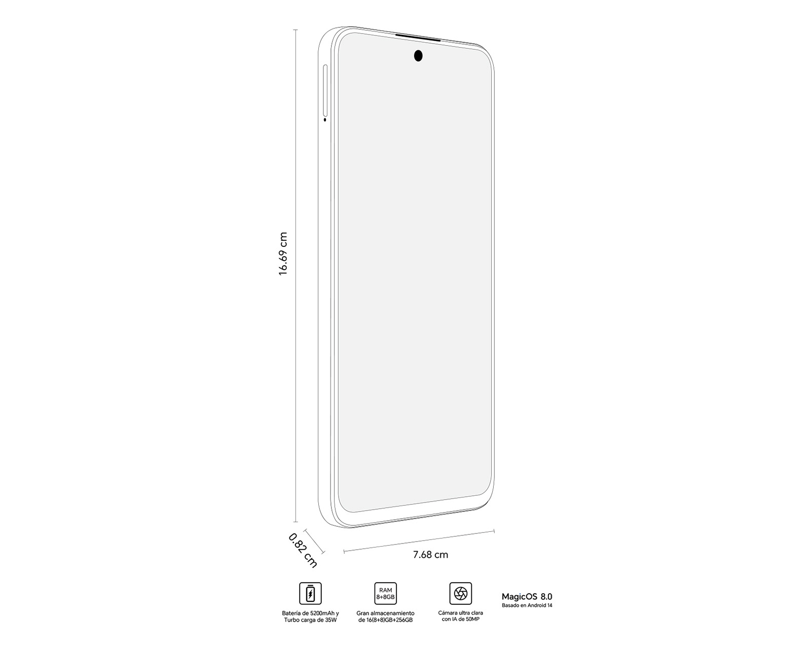 Foto 8 pulgar | Foto 7 | Telcel Honor X7C 256 GB Verde + Audífonos X7i