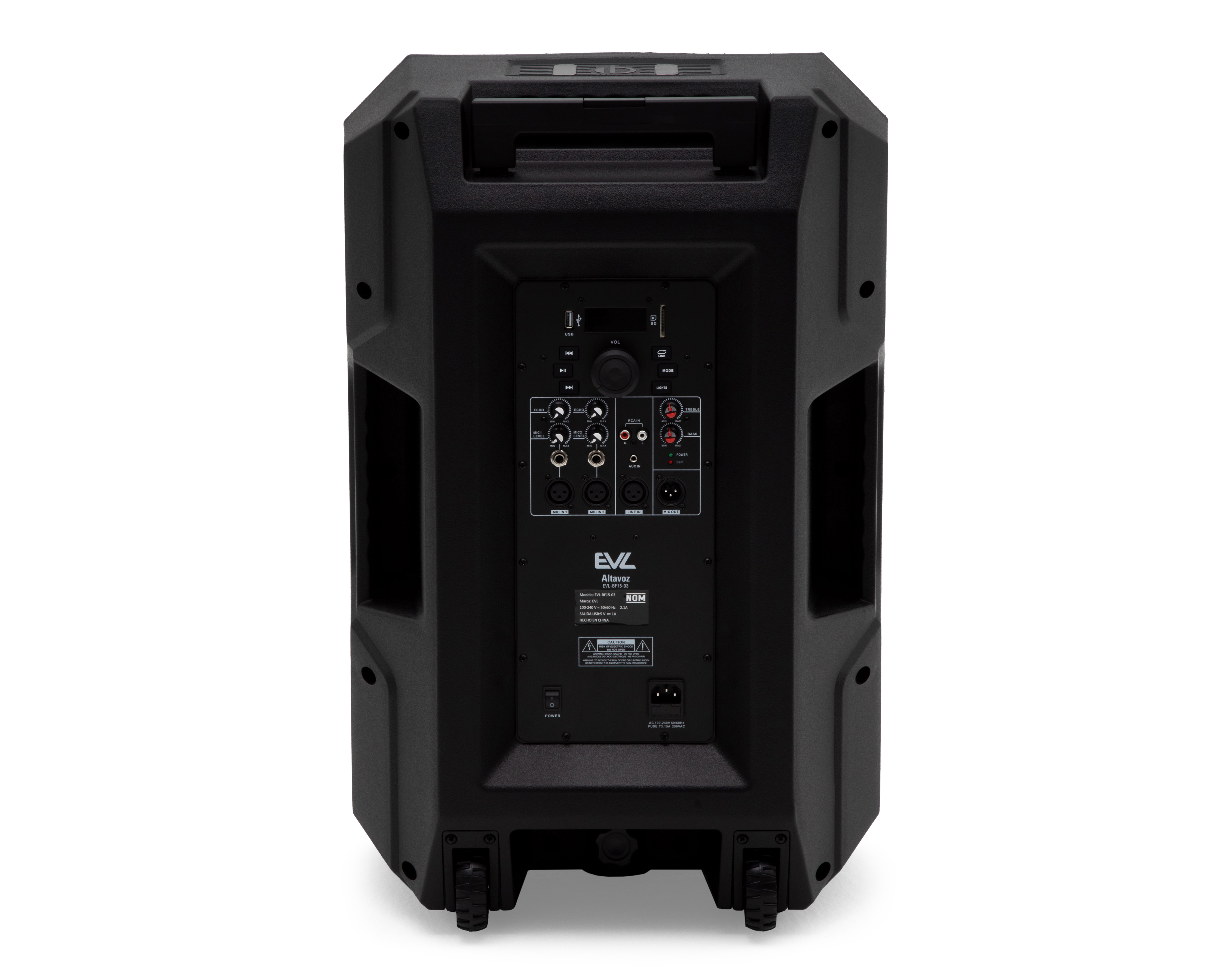 Foto 5 pulgar | Foto 4 | Bocina Bluetooth EVL BF15-03 135 Watts con Luces LED