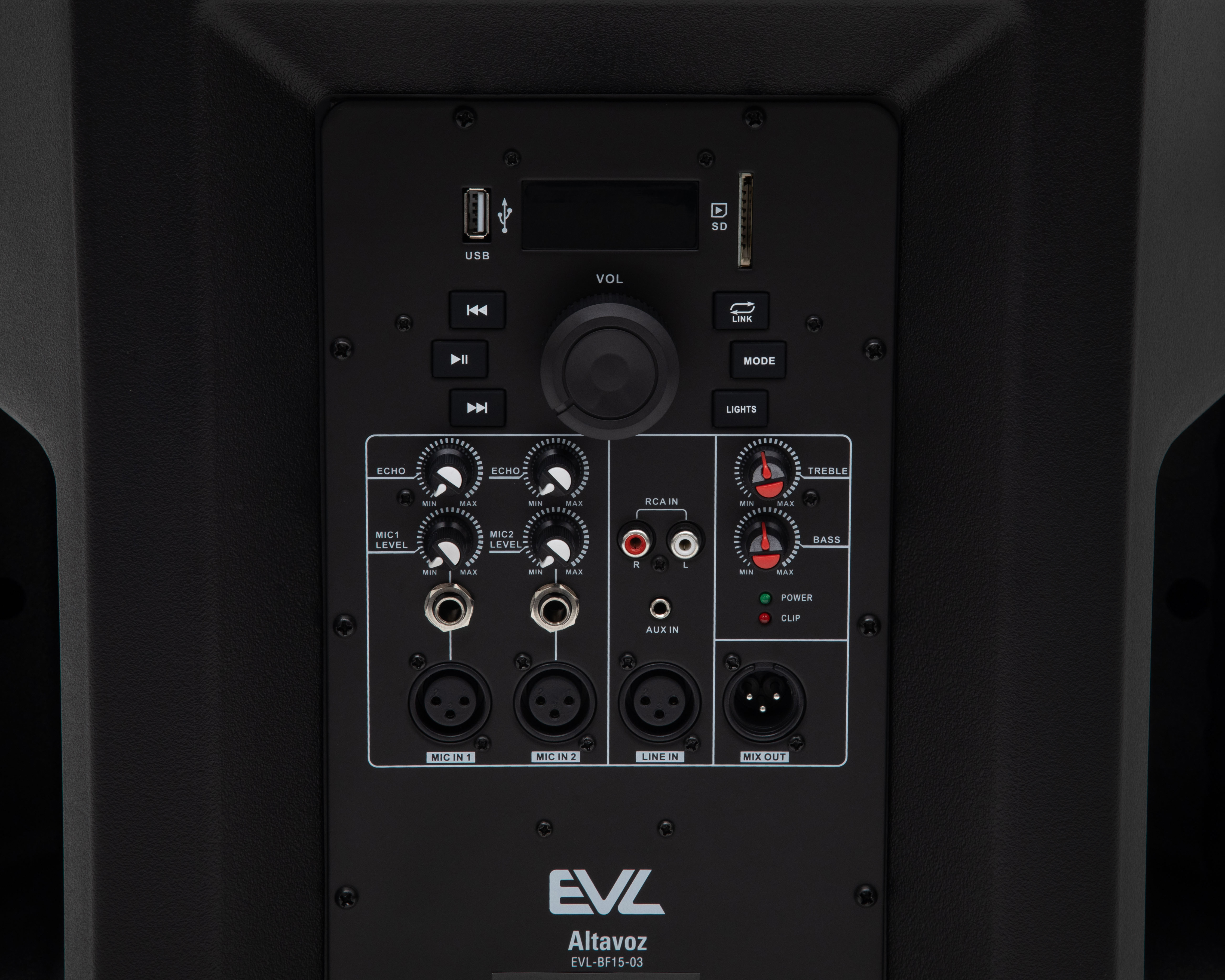 Foto 6 pulgar | Foto 5 | Bocina Bluetooth EVL BF15-03 135 Watts con Luces LED