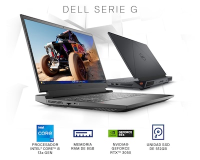 Foto 2 | Foto 2 | Laptop Gamer Dell Gaming NB G15 5530 15.6 Pulgadas Windows 11 Intel Core i5 NVIDIA GeForce RTX 3050 8 GB RAM 512 GB SSD Negra