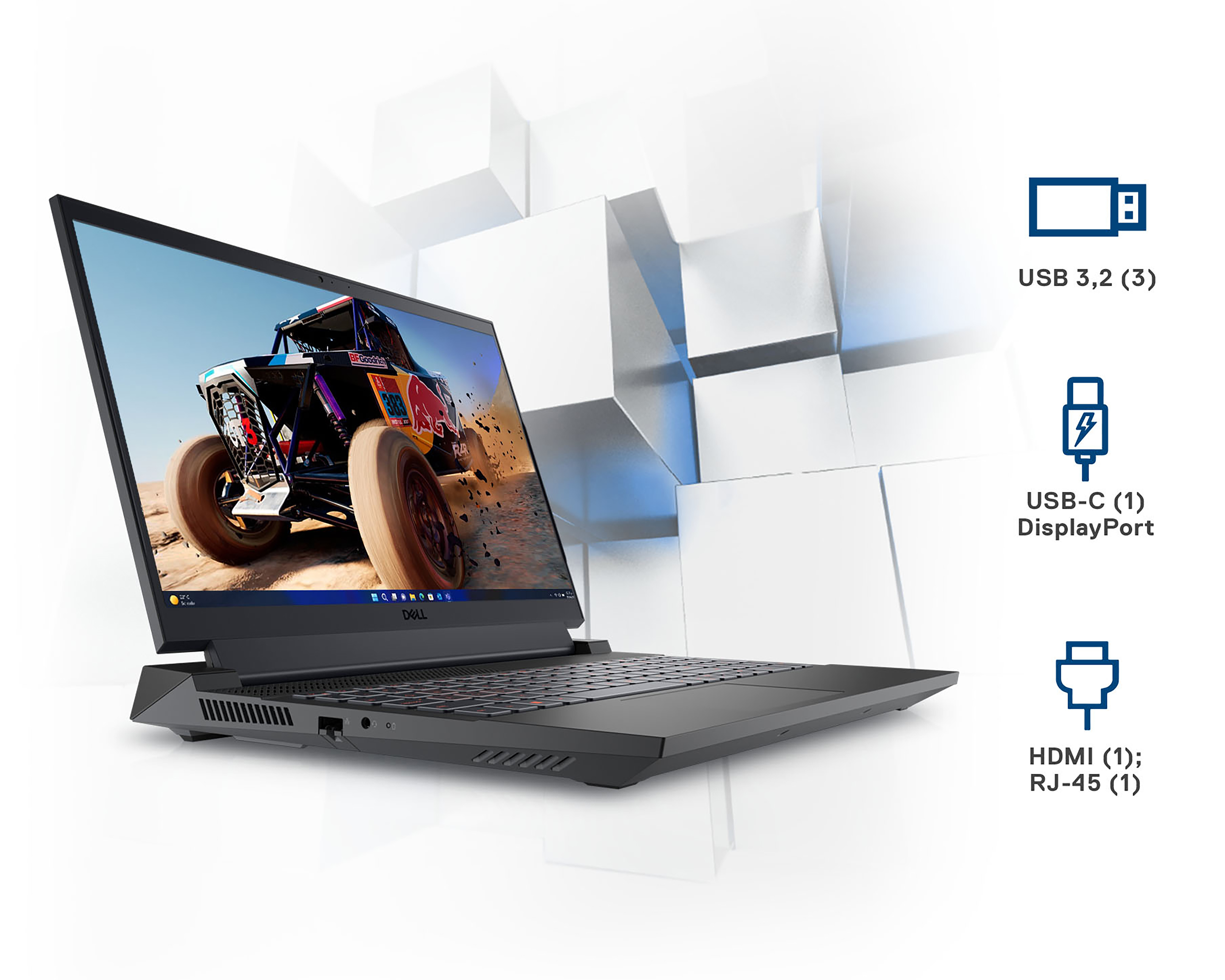 Foto 3 | Foto 3 | Laptop Gamer Dell Gaming NB G15 5530 15.6 Pulgadas Windows 11 Intel Core i5 NVIDIA GeForce RTX 3050 8 GB RAM 512 GB SSD Negra