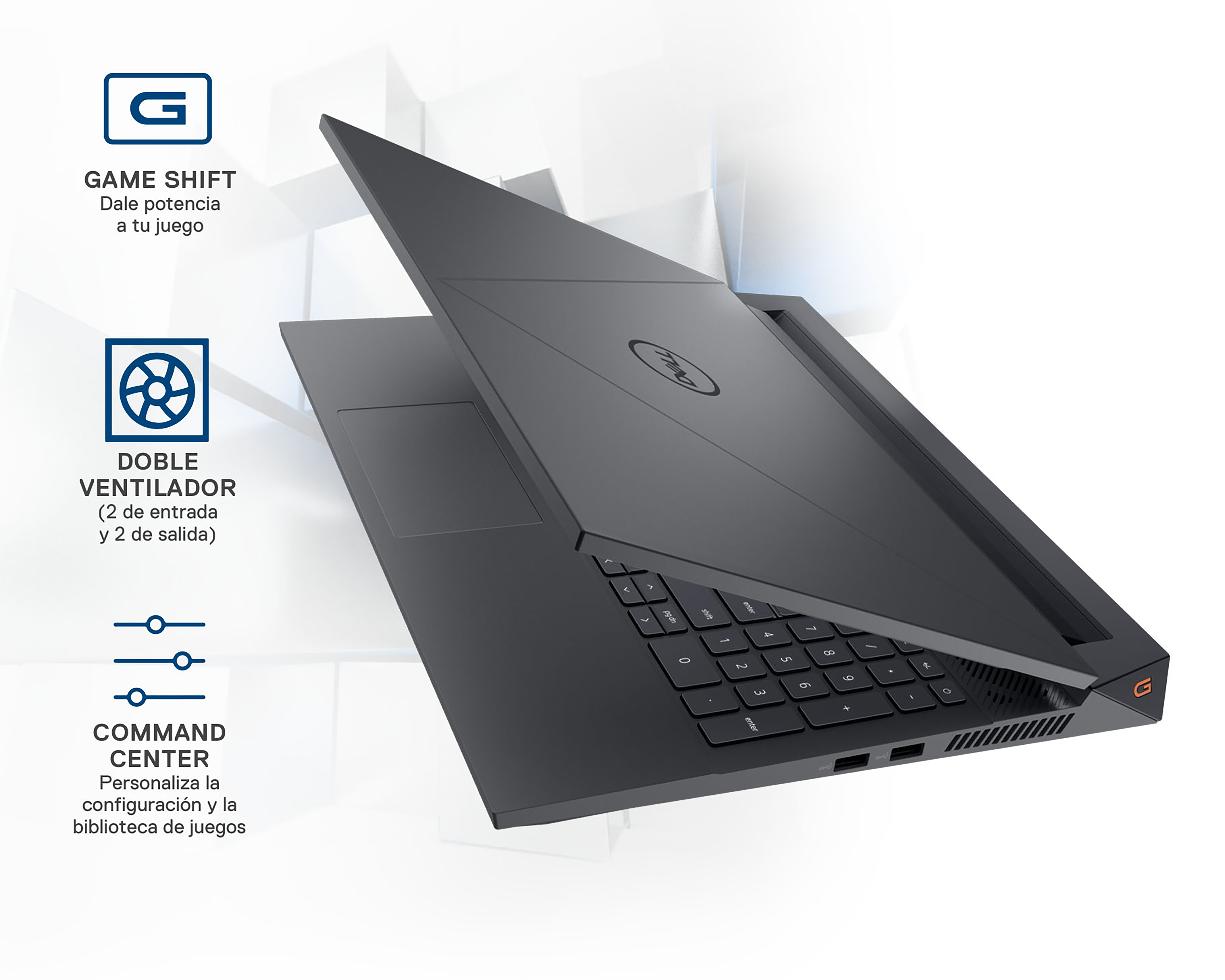 Foto 7 | Foto 7 | Laptop Gamer Dell Gaming NB G15 5530 15.6 Pulgadas Windows 11 Intel Core i5 NVIDIA GeForce RTX 3050 8 GB RAM 512 GB SSD Negra