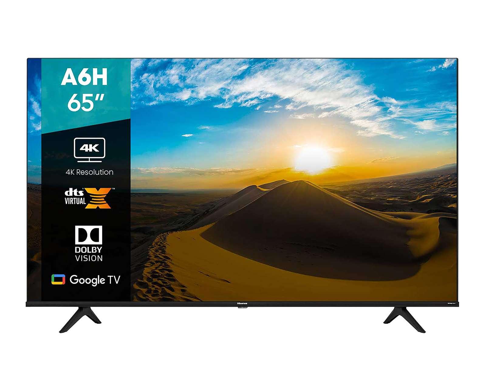 Pantalla LED Hisense 65 Pulgadas Ultra HD 4K Smart TV 65A6H