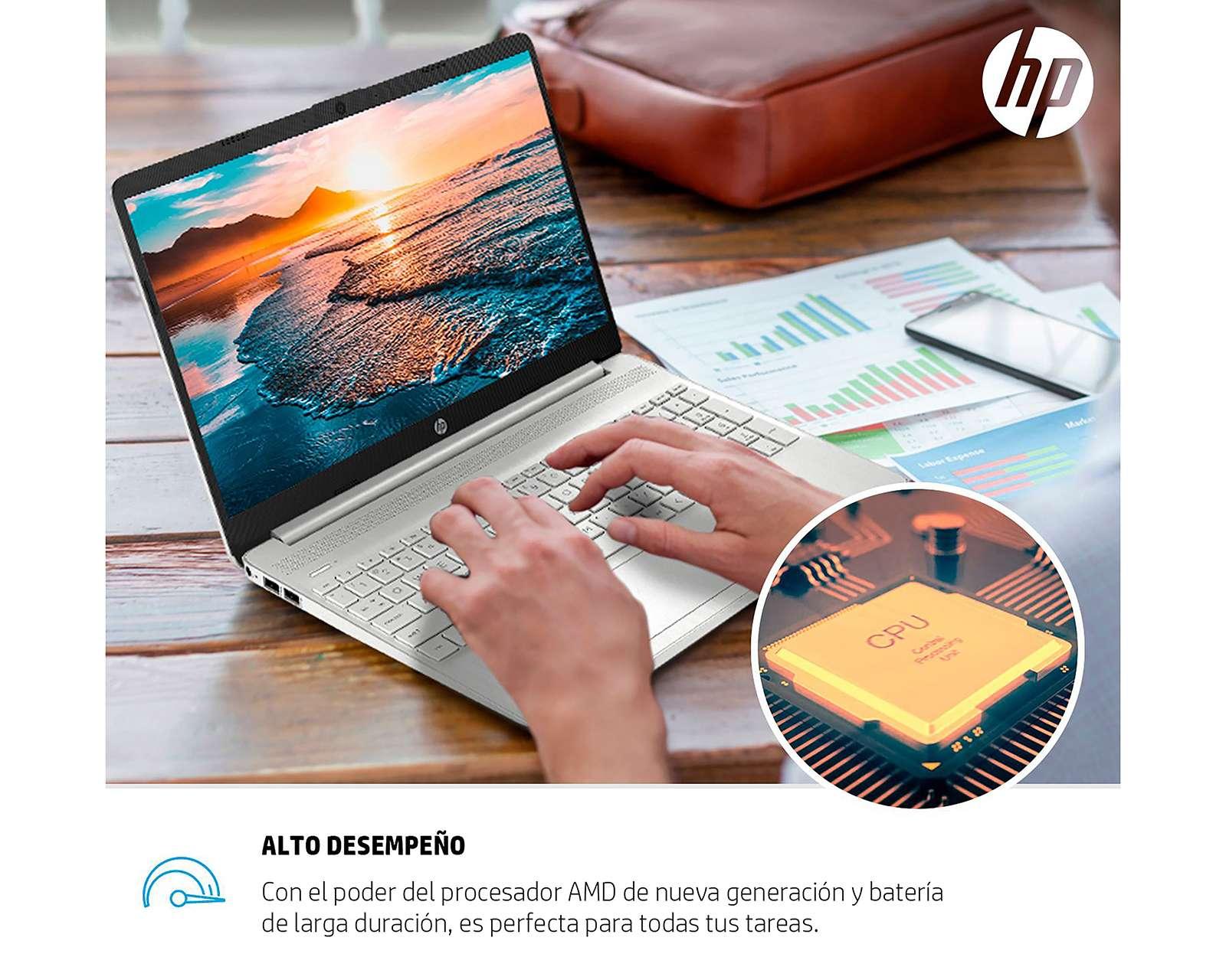 Foto 6 pulgar | Foto 5 | Laptop HP 15-EF1501LA 15.6" Windows 11 Home AMD Athlon Silver 8 GB RAM 256 SSD Plateada
