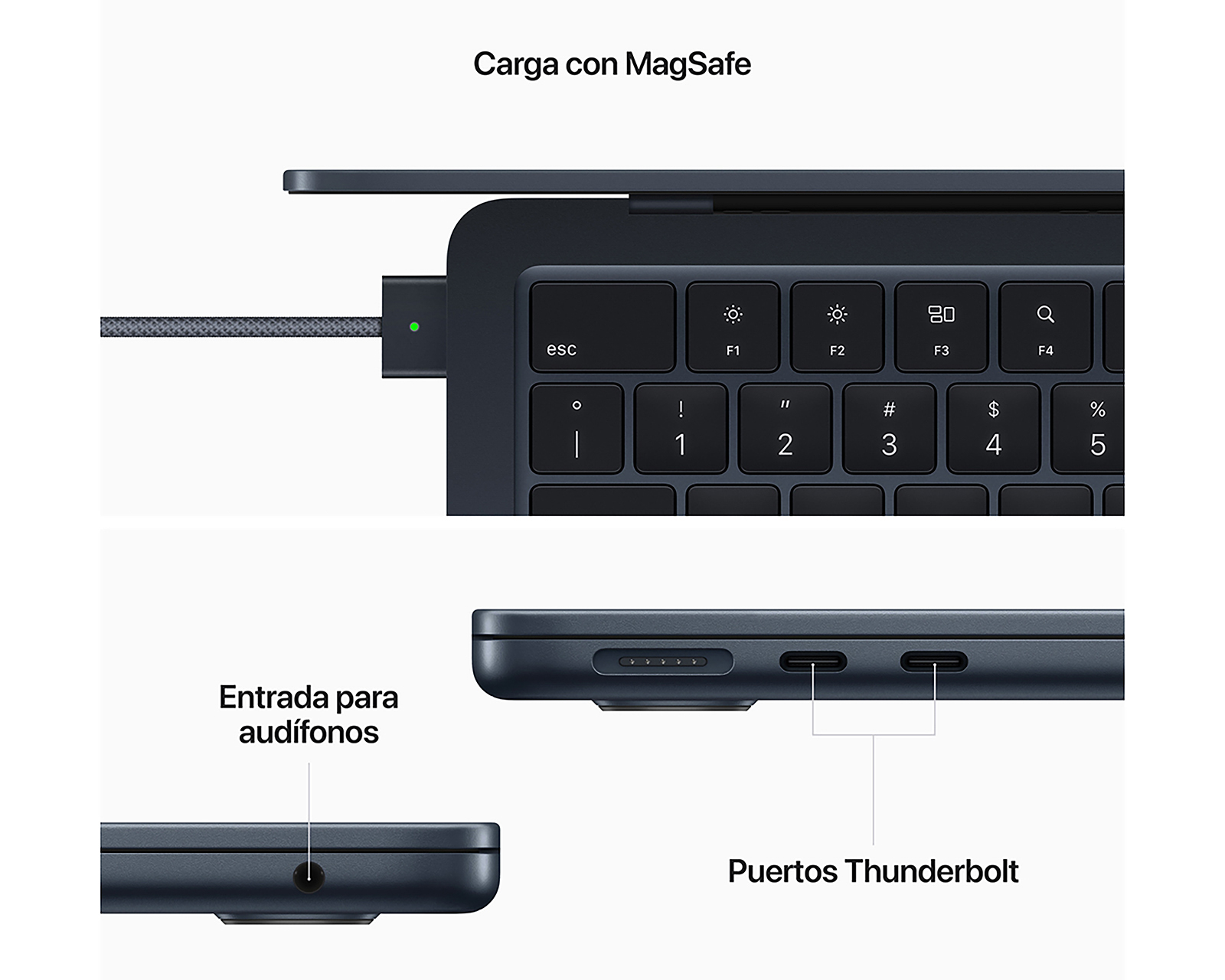 Foto 9 pulgar | Foto 7 | Macbook Air 13 M2 13.6 Pulgadas 16 GB RAM 256 GB SSD 10 GPU Azul Medianoche