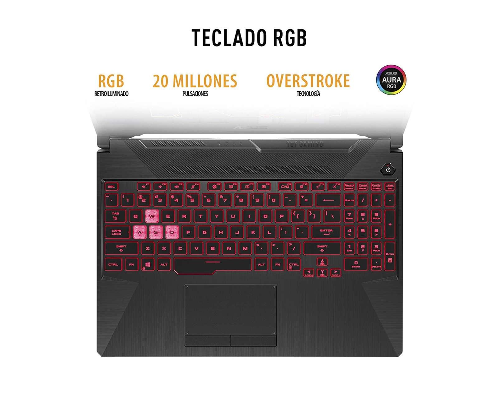 Foto 8 pulgar | Foto 7 | Laptop Gamer Asus TUF FA506IC 15.6" Windows 11 Home AMD Ryzen 5 8 GB RAM 512 GB SSD Eclipse Gray