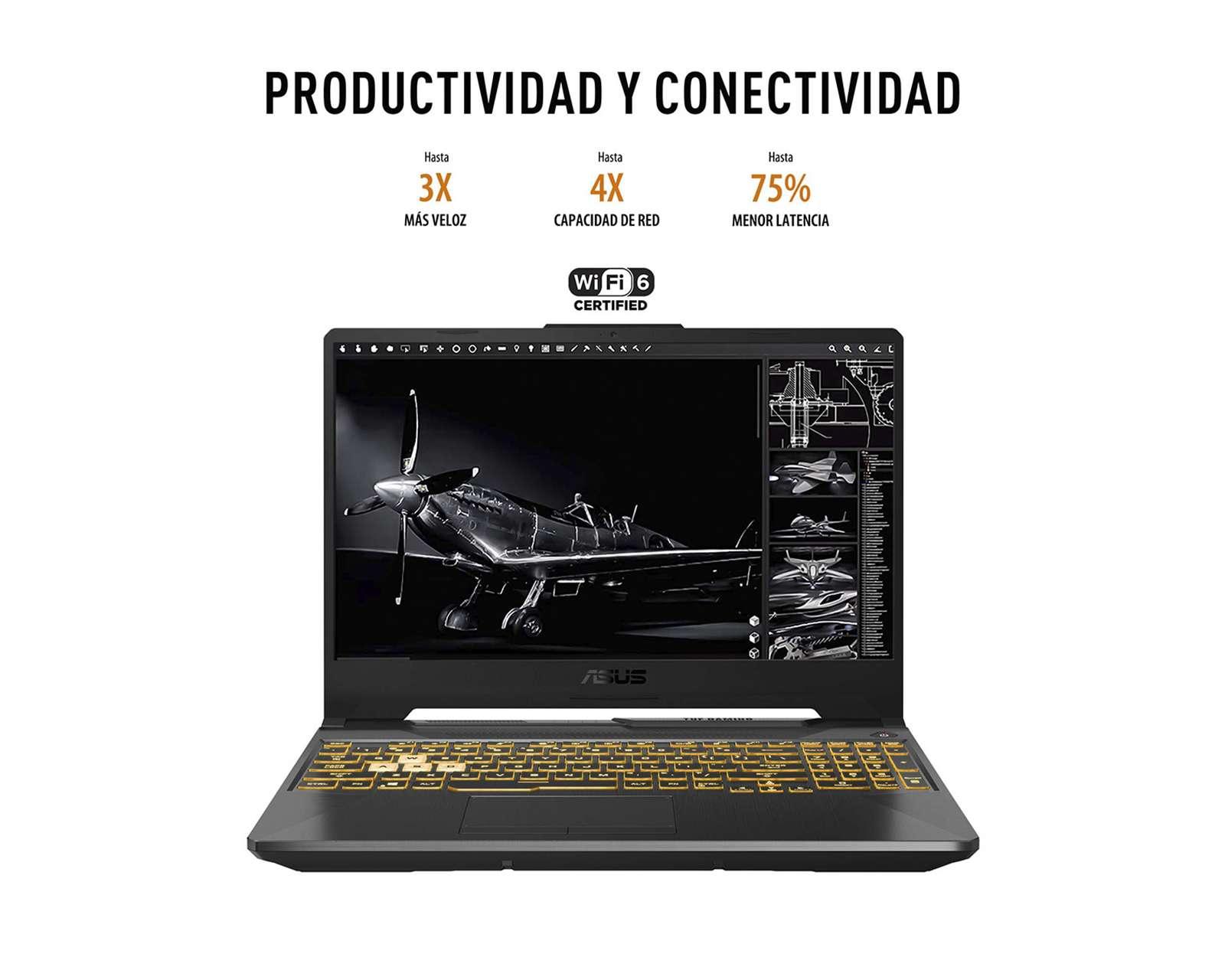 Foto 8 | Foto 8 | Laptop Gamer Asus TUF FA506IC 15.6" Windows 11 Home AMD Ryzen 5 8 GB RAM 512 GB SSD Eclipse Gray
