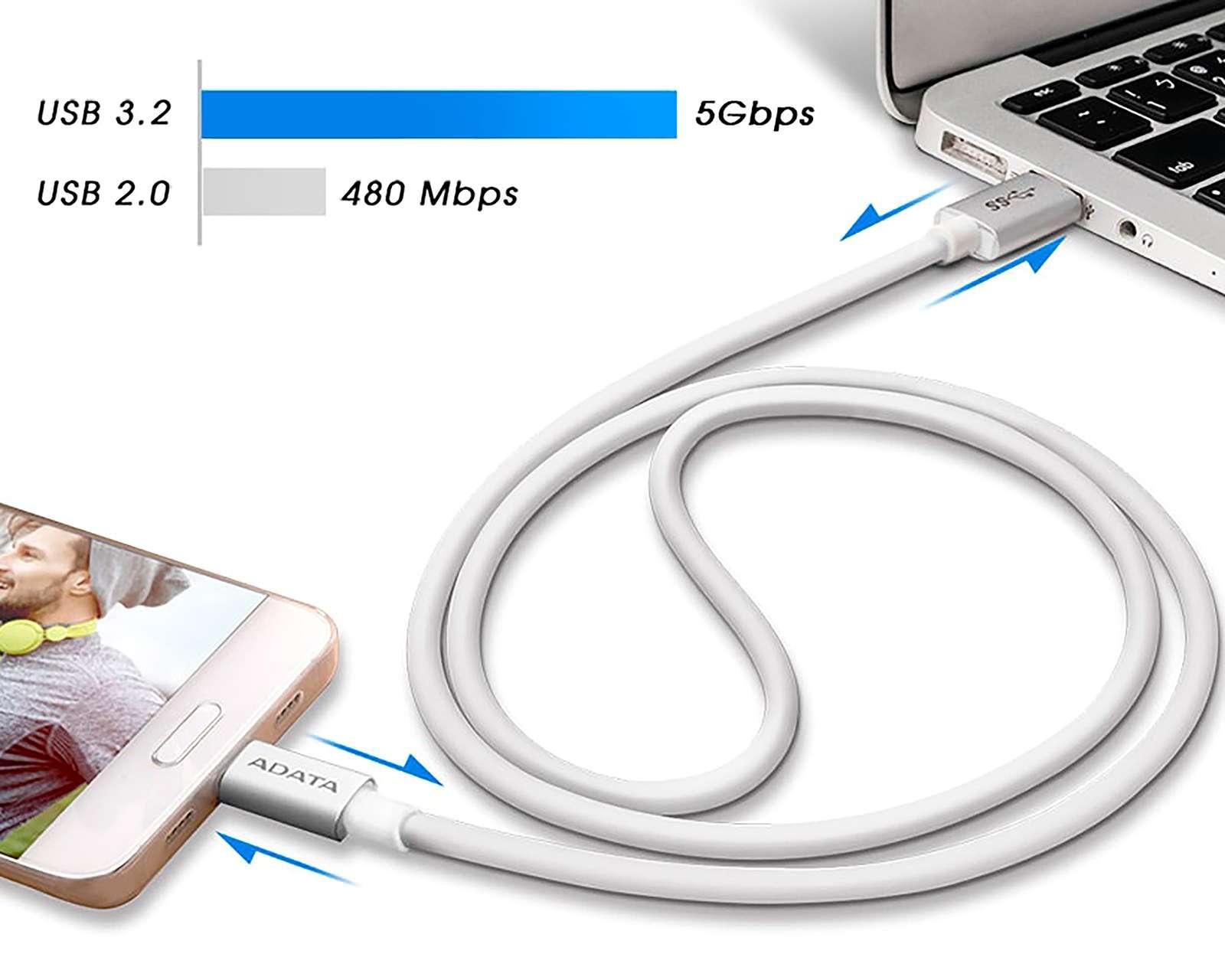 Foto 3 | Foto 3 | Cable Adata Tipo C - USB 1 Metro