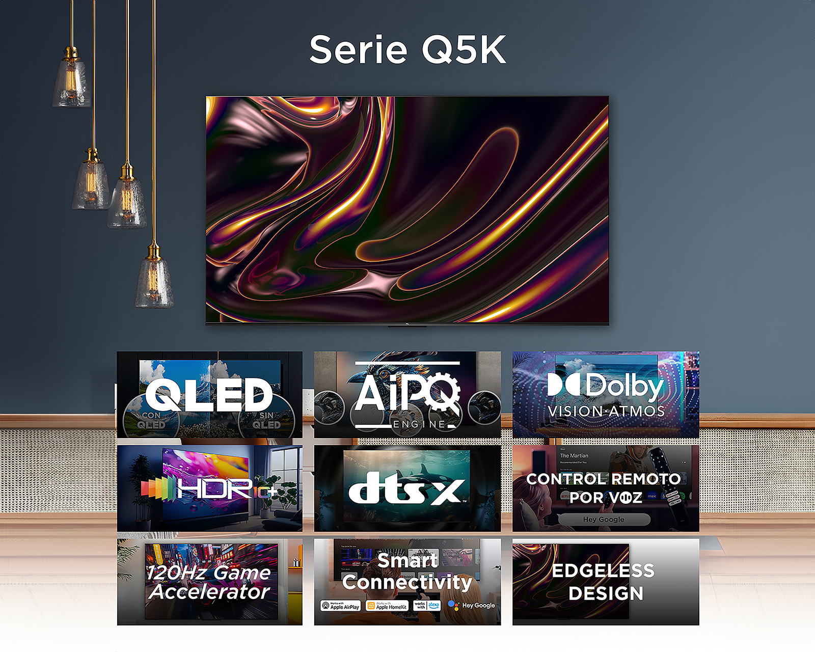 Foto 8 pulgar | Foto 7 | Pantalla Smart TV TCL QLED 85 Pulgadas Ultra HD 4K 85Q5K