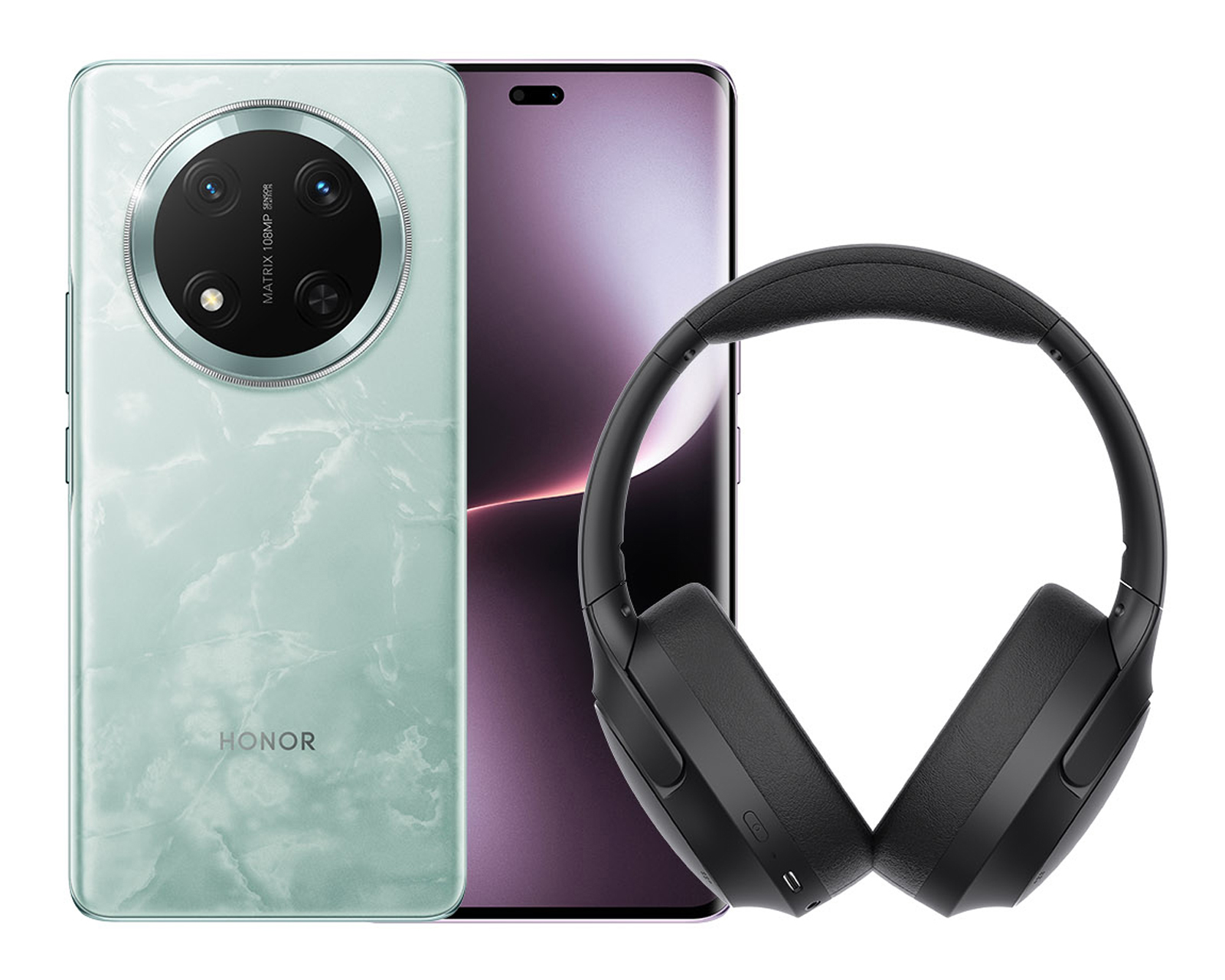 Telcel Honor Magic 7 Lite 512 GB Cian + Audífonos