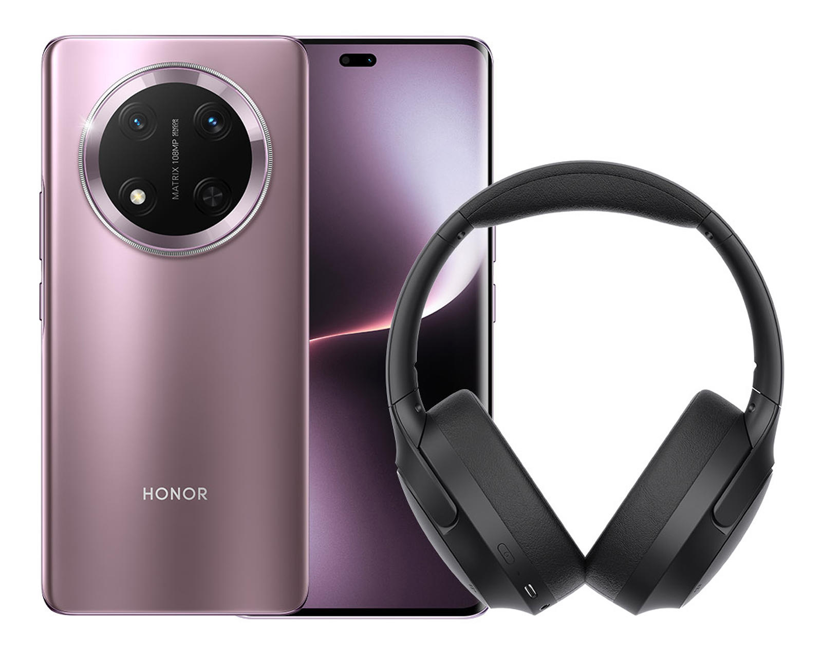 Telcel Honor Magic 7 Lite 512 GB Morado + Audífonos Honor Choice VZ Sport Mate