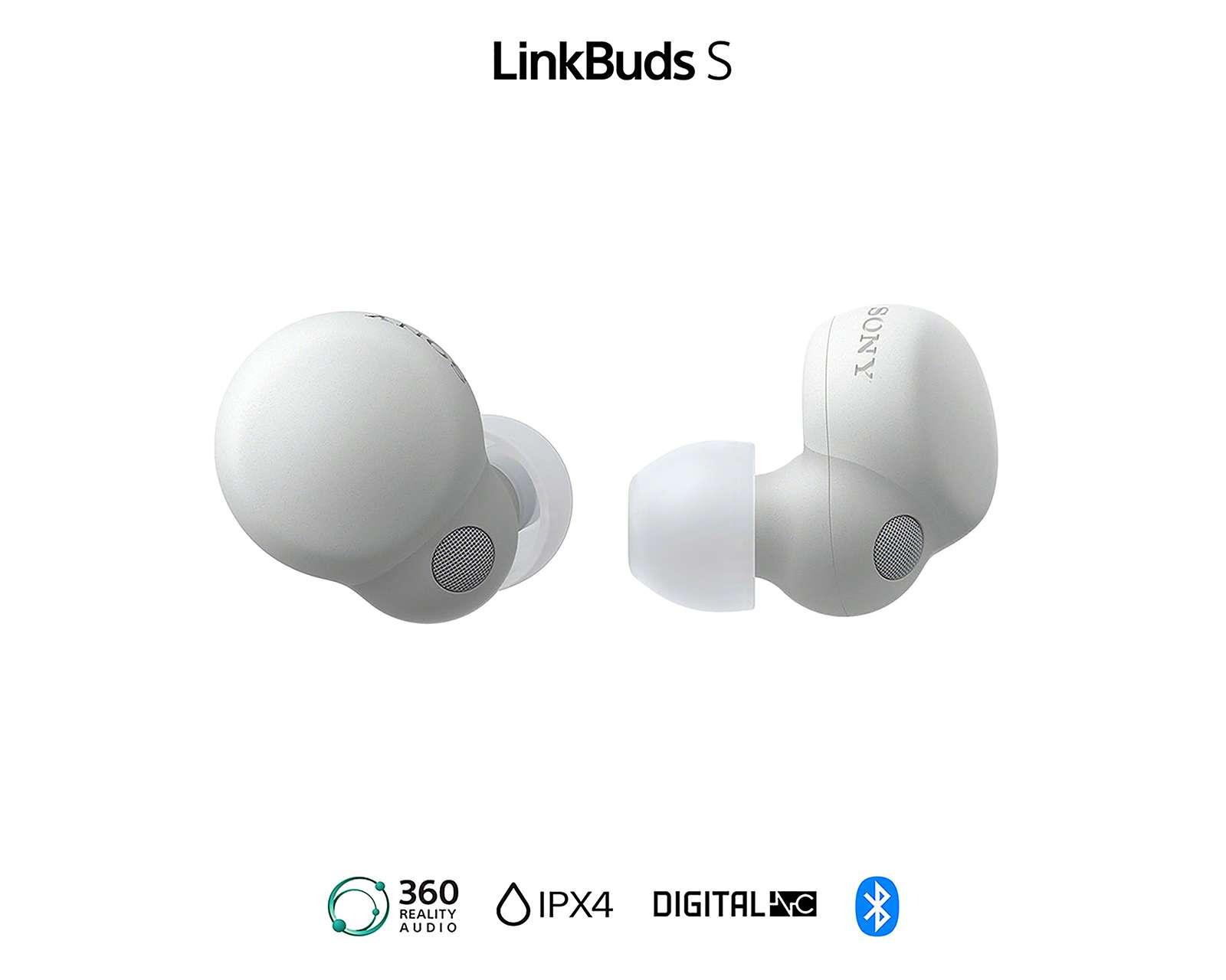 Audífonos True Wireless Sony Link Buds S con Noise Cancelling Blancos