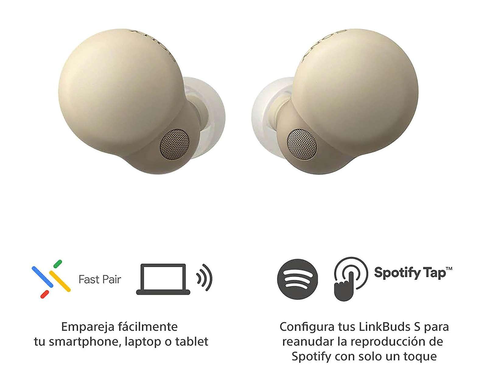 Foto 4 pulgar | Foto 3 | Audífonos True Wireless Sony Link Buds S con Noise Cancellig Beige