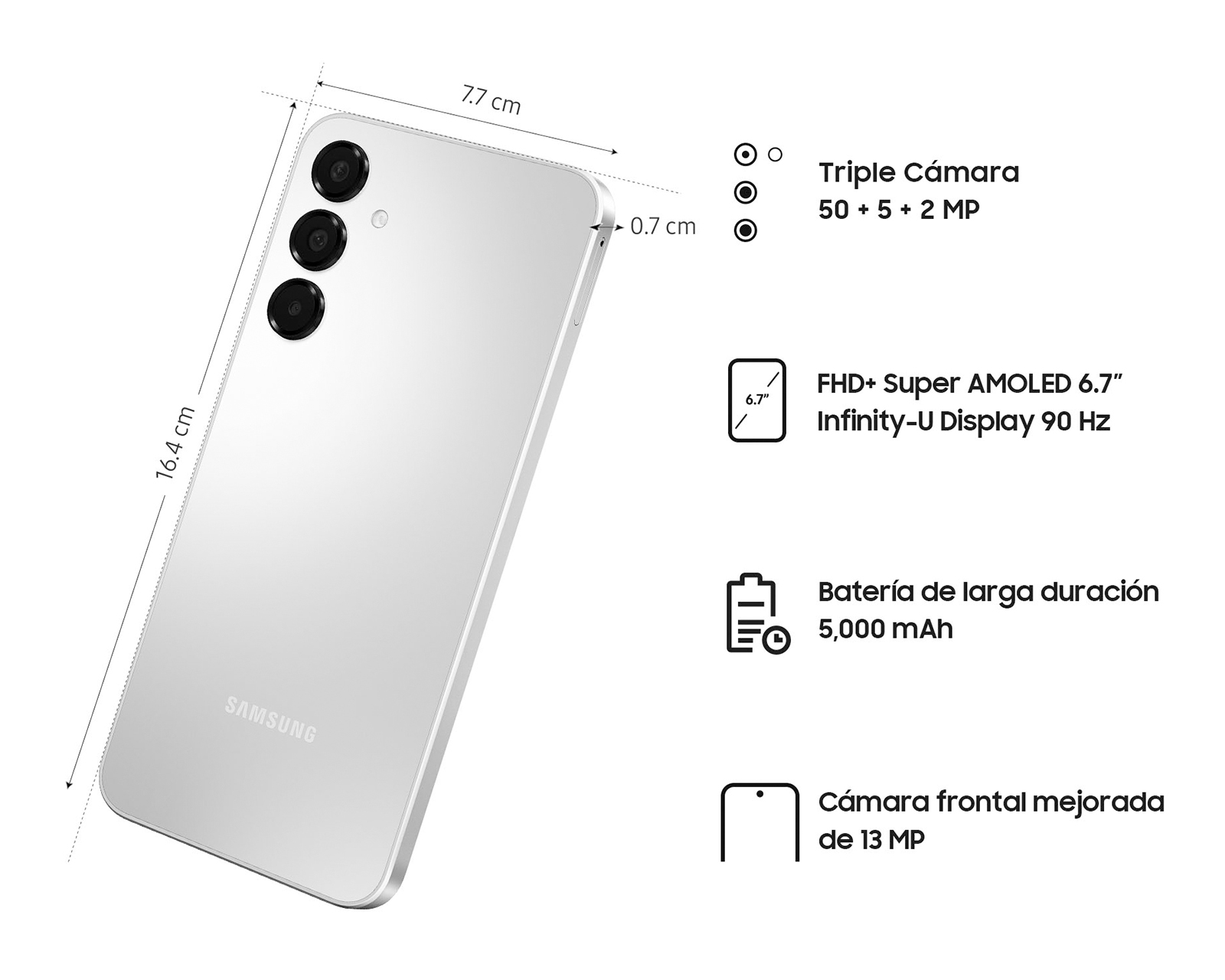 Foto 7 pulgar | Foto 6 | Movistar Samsung Galaxy A16 128 GB Negro