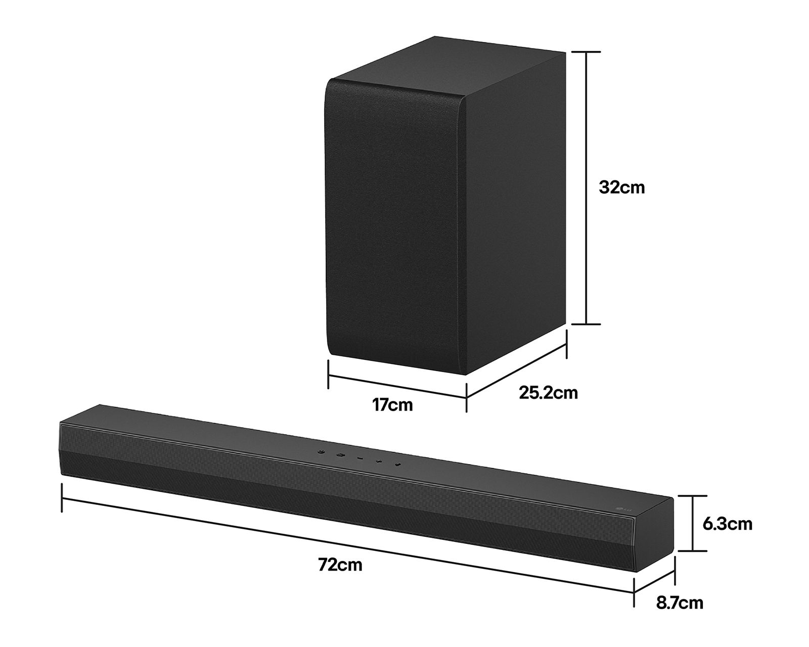 Foto 8 | Foto 8 | Barra de Sonido LG S40T con Subwoofer