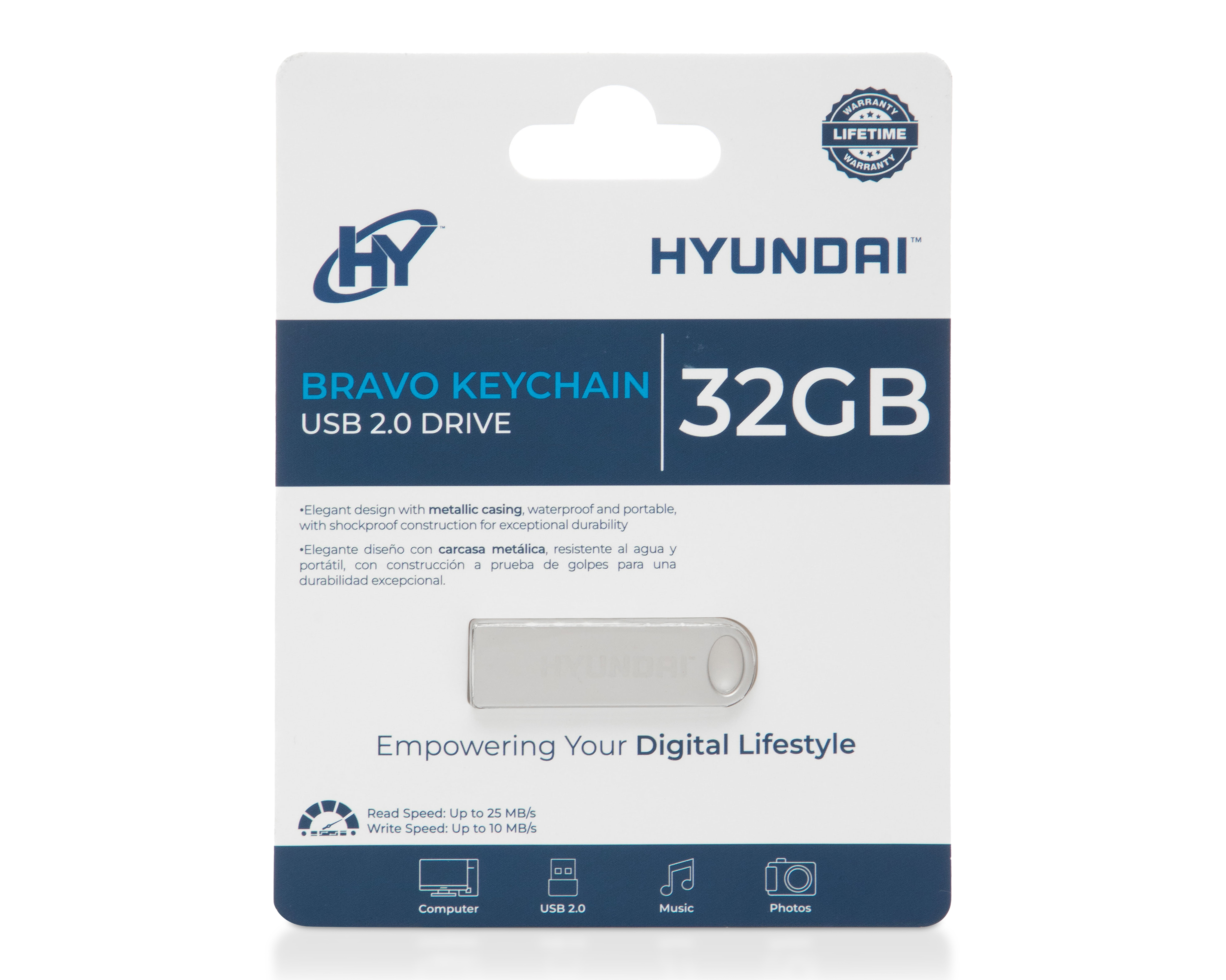 Foto 5 pulgar | Foto 4 | Memoria USB Hyundai 32 GB 2.0