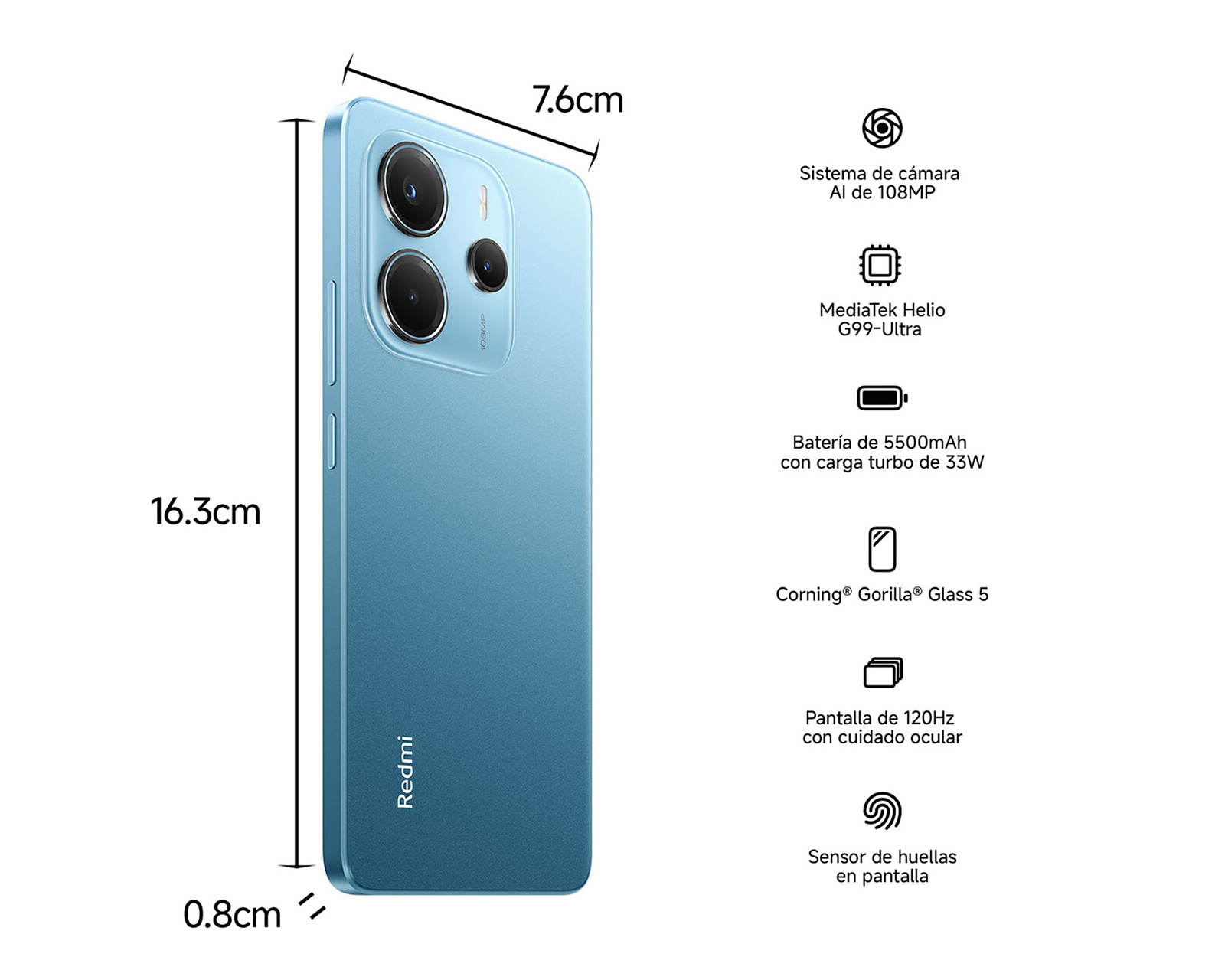 Foto 6 | Foto 6 | AT&T Xiaomi Redmi Note 14 256 GB Azul