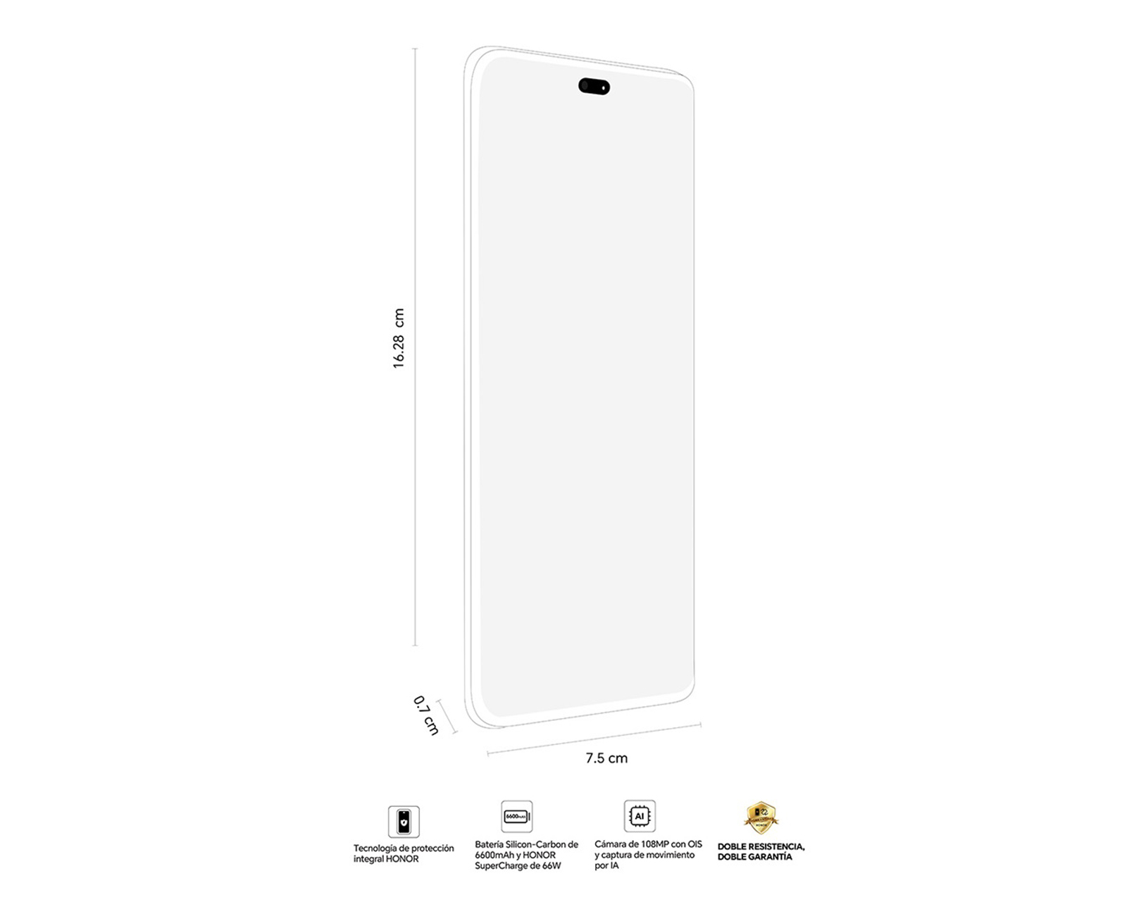 Foto 6 | Foto 6 | Movistar Honor Magic 7 Lite 512 GB Azul + Audífonos