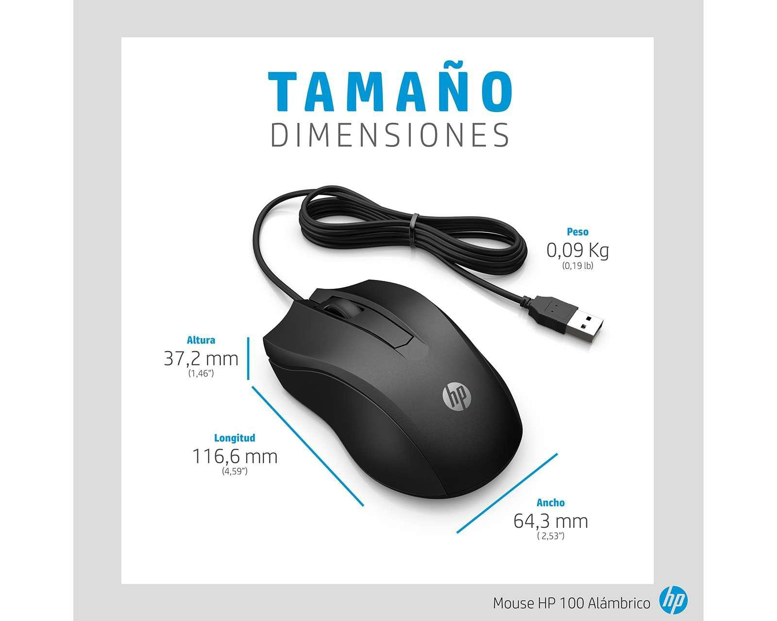 Foto 5 | Foto 5 | Mouse Alámbrico HP WIRED 100