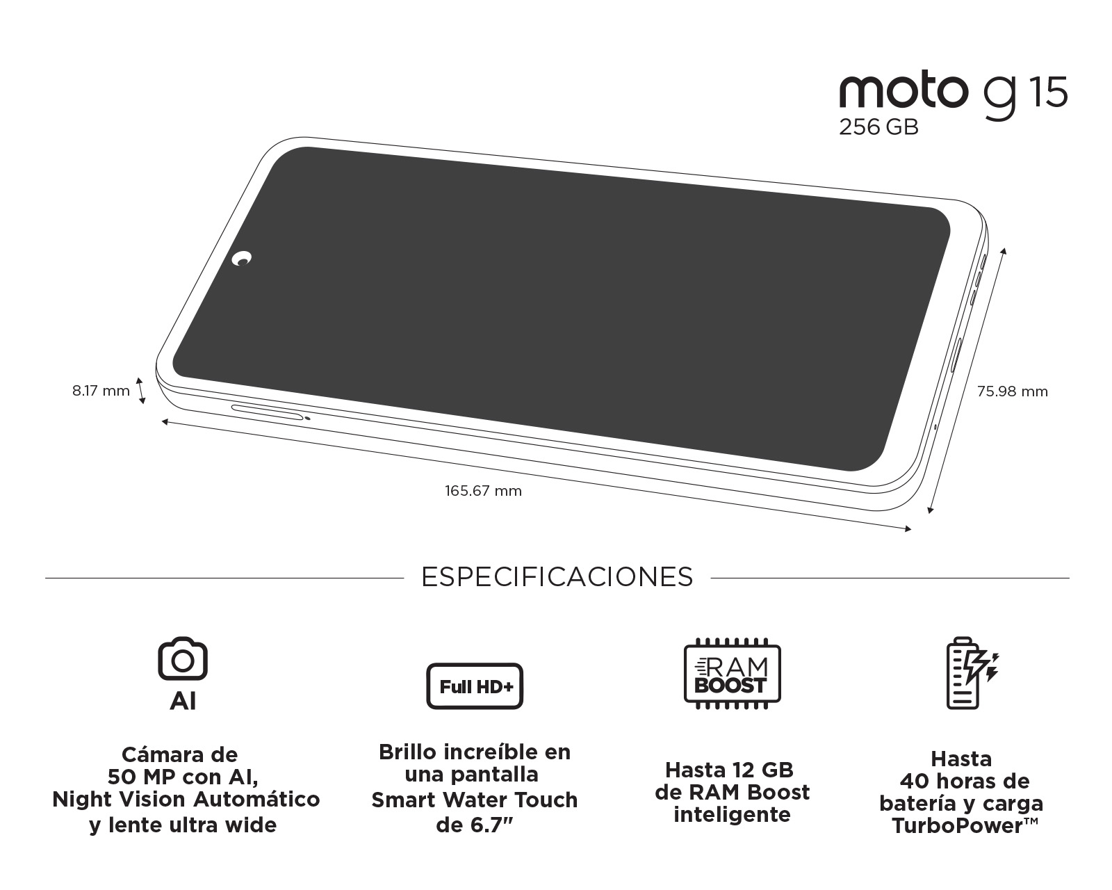 Foto 7 | Foto 7 | Movistar Motorola Moto G15 256 GB Verde
