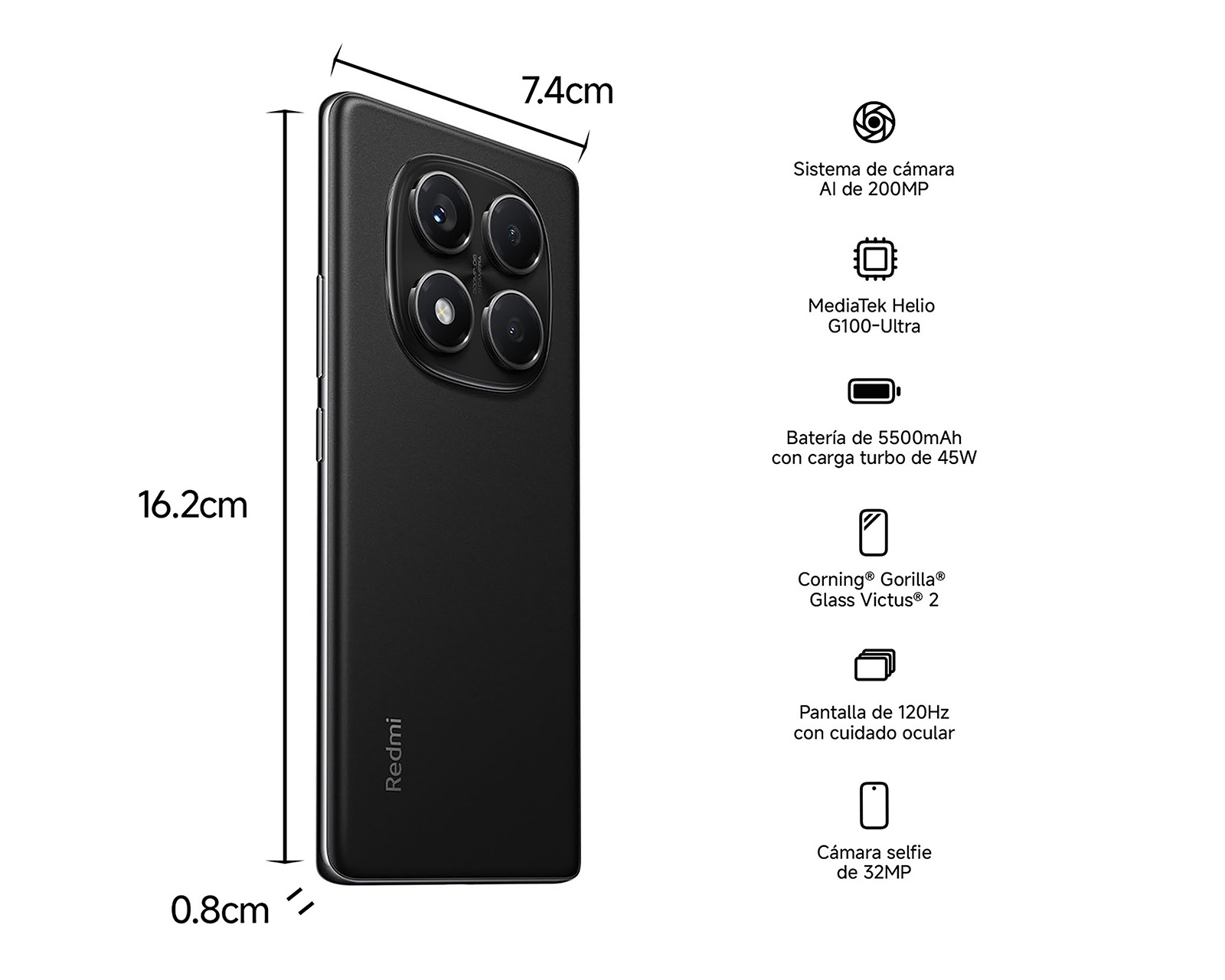 Foto 6 | Foto 6 | AT&T Xiaomi Redmi Note 14 Pro 4G 256 GB Negro