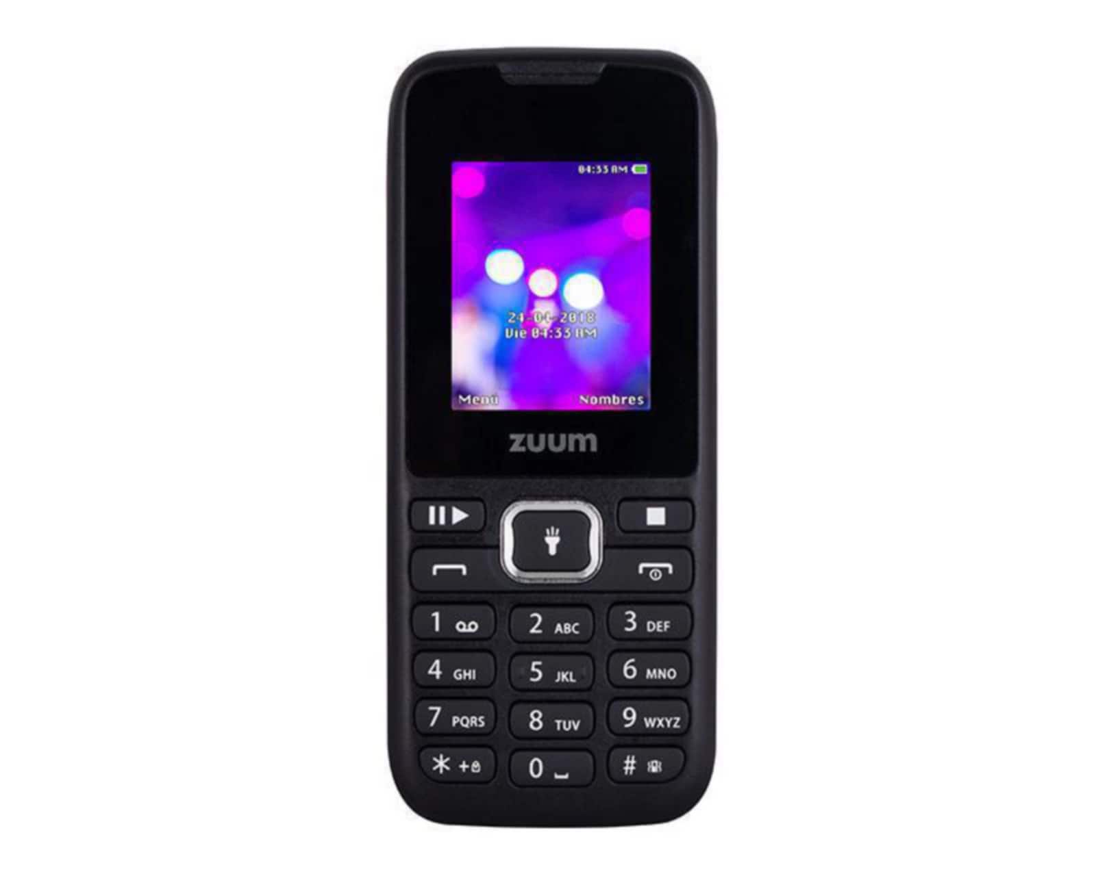 Foto 2 pulgar | Foto 1 | Celular Zuum Liberado Skip II Dual Sim 4 MB Negro