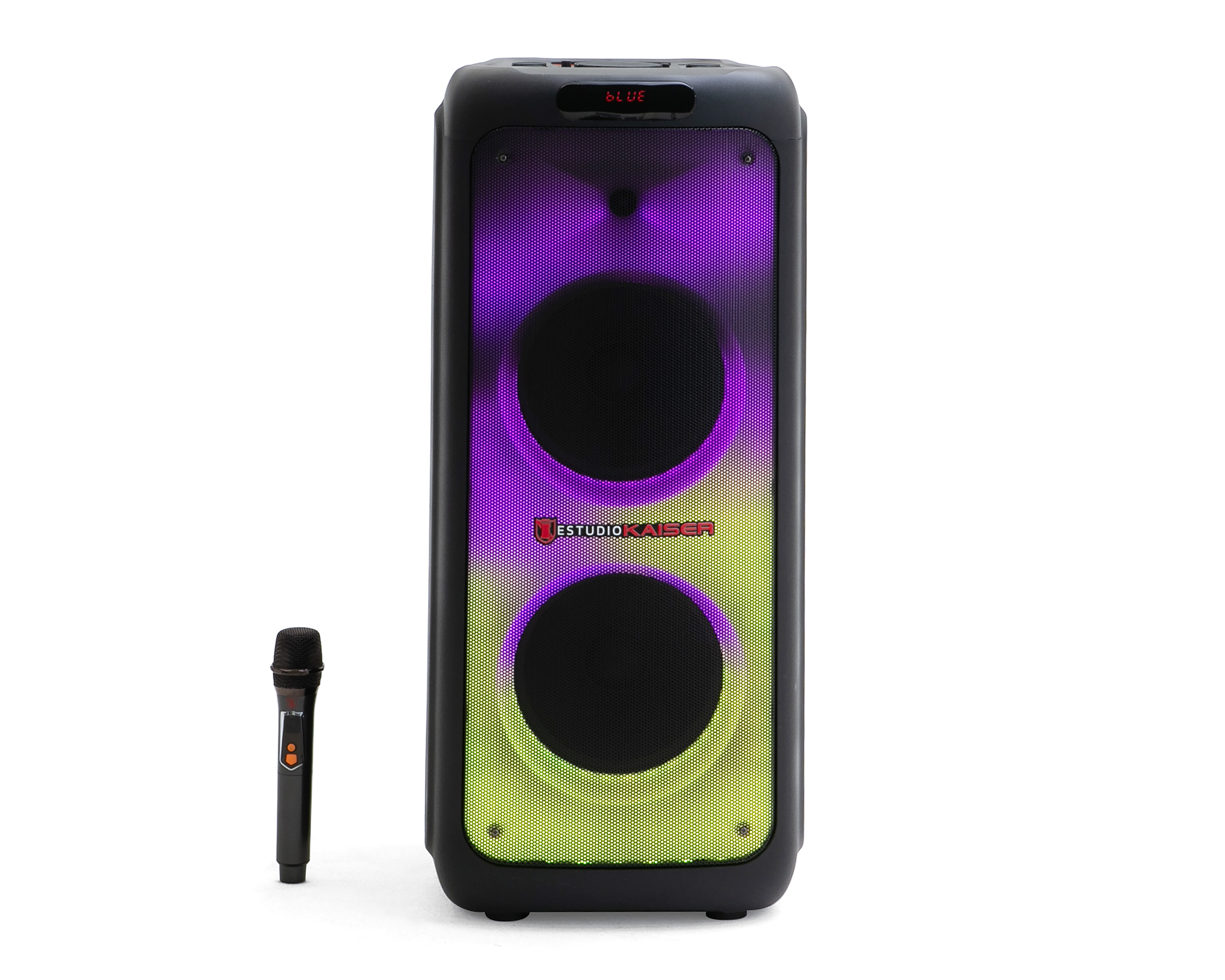 Bocina Bafle Estudio Kaiser KXB-5010 60 W con Micrófono Inalámbrico